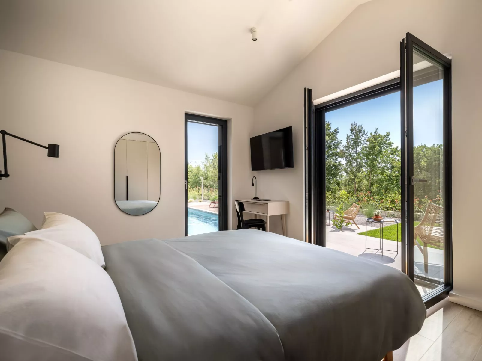 Design Villa Nux für 5 Personen mit beheiztem Pool-Dedans