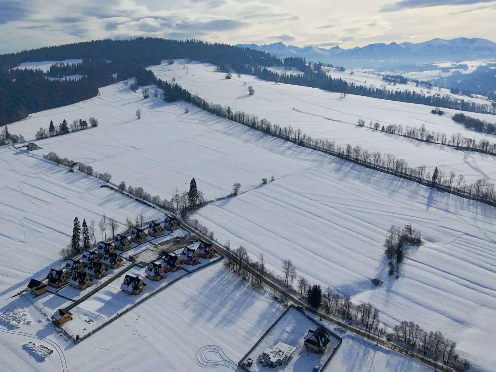 Krokus Tal Dorf unter der Tatra-Draußen