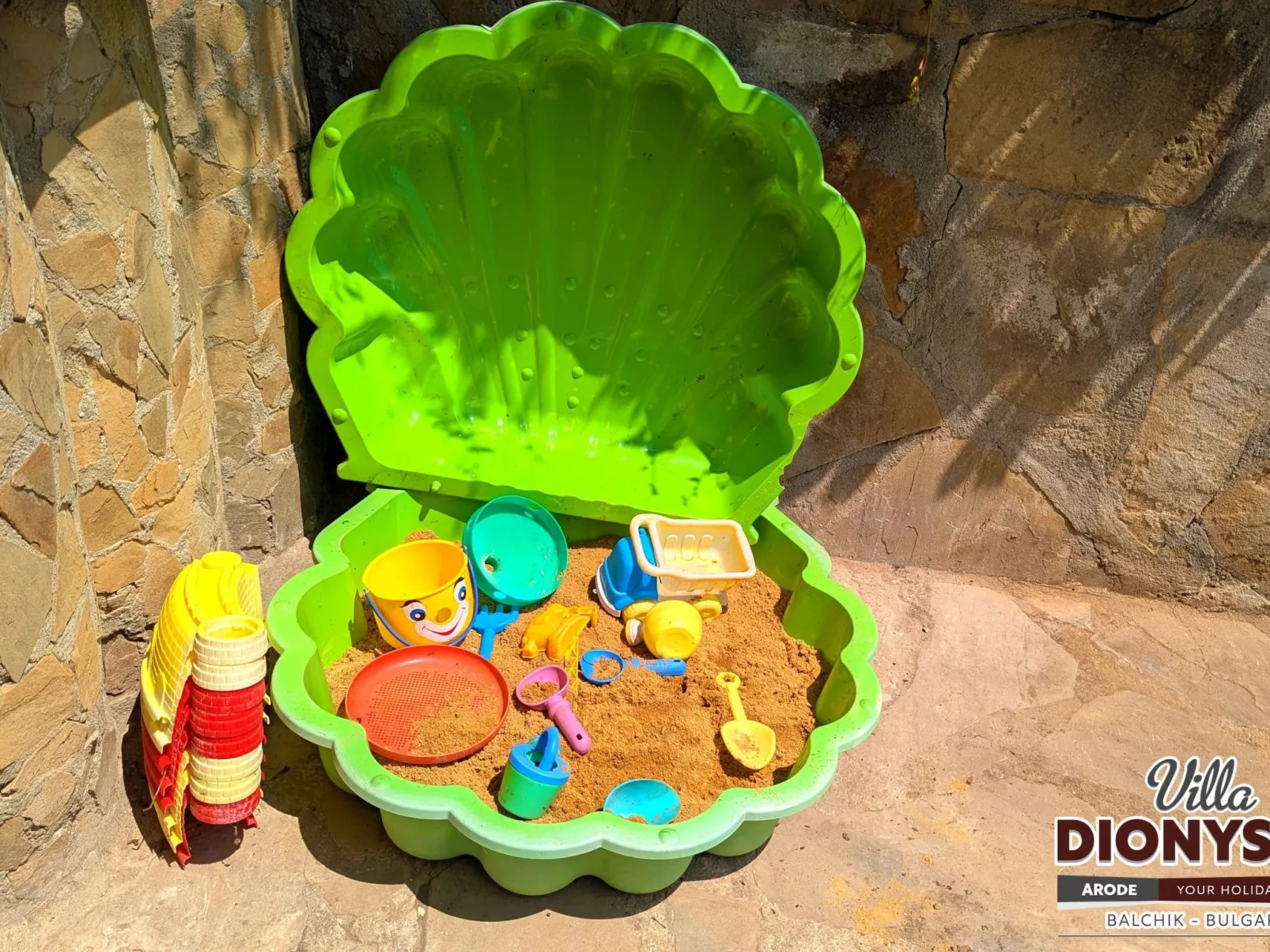 Familienvilla "Dionysus" mit Pool und Meerblick-Draußen