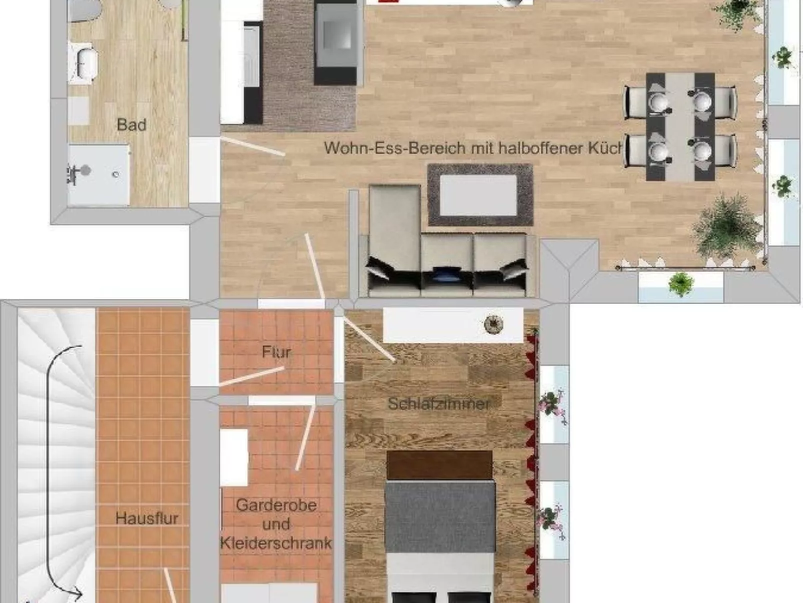 Fewo Waldblick EG-Inside