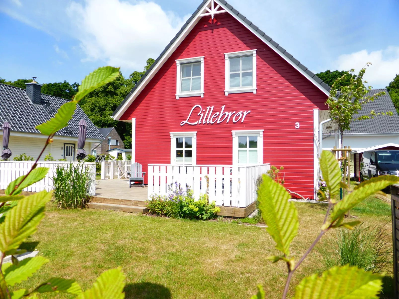 Komfortables Ferienhaus in Breege mit Sauna-Outside