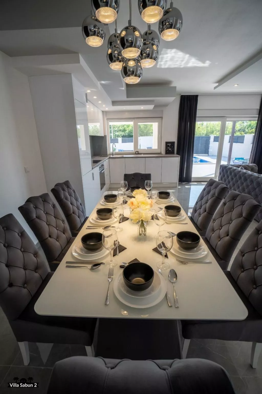 Villa mit beheiztem Pool Privlaka - TA Leut Agency-Drinnen