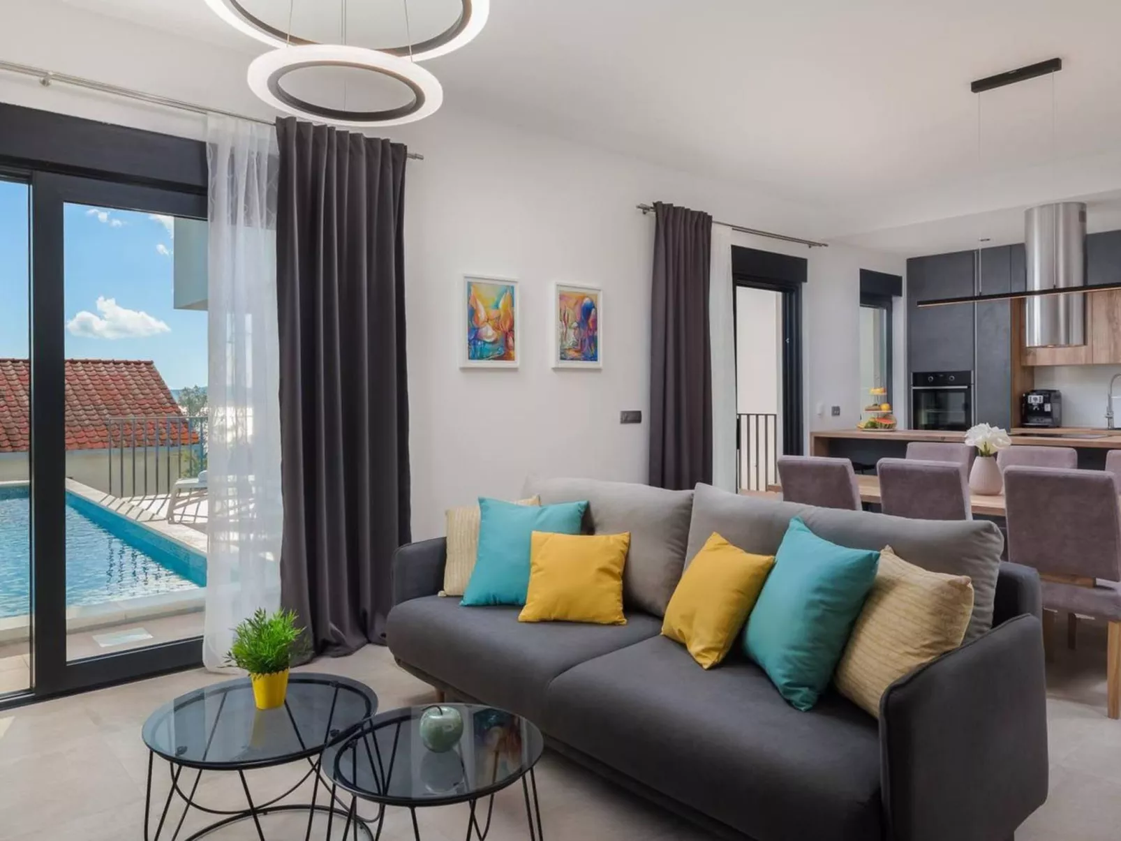 Moderne Ferienvilla Prima Vista-Drinnen