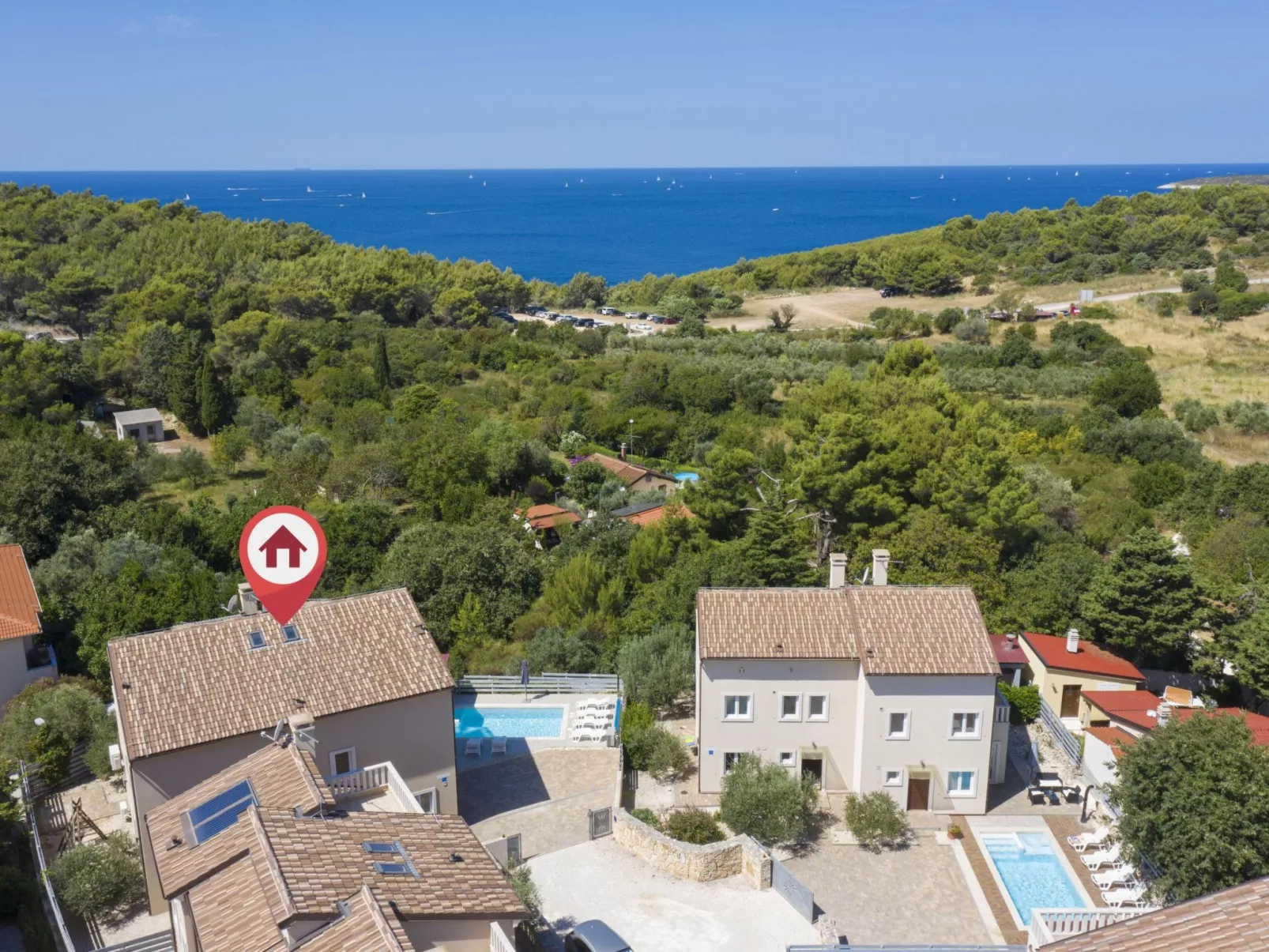 8-Schlafzimmer-Villa Bianca mit Pool, Sauna, Billard-Dehors