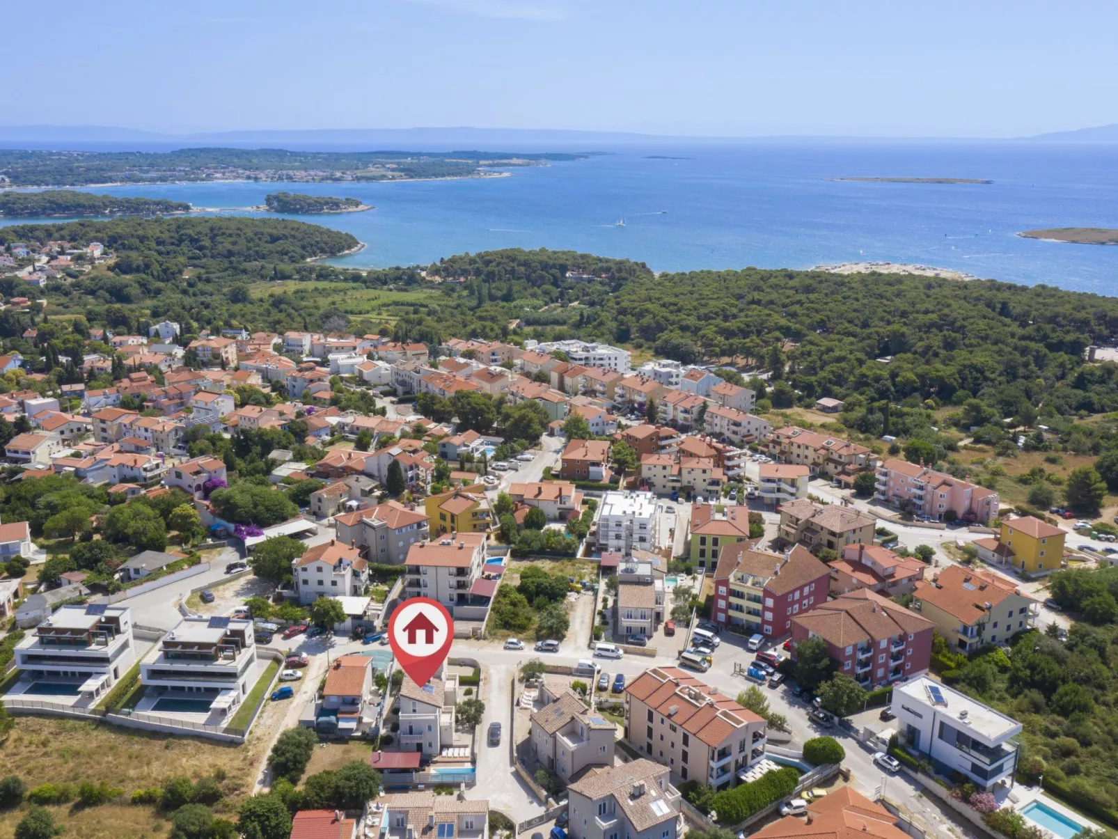 Villa Castagna in Premantura mit Pool und Sauna-Dehors