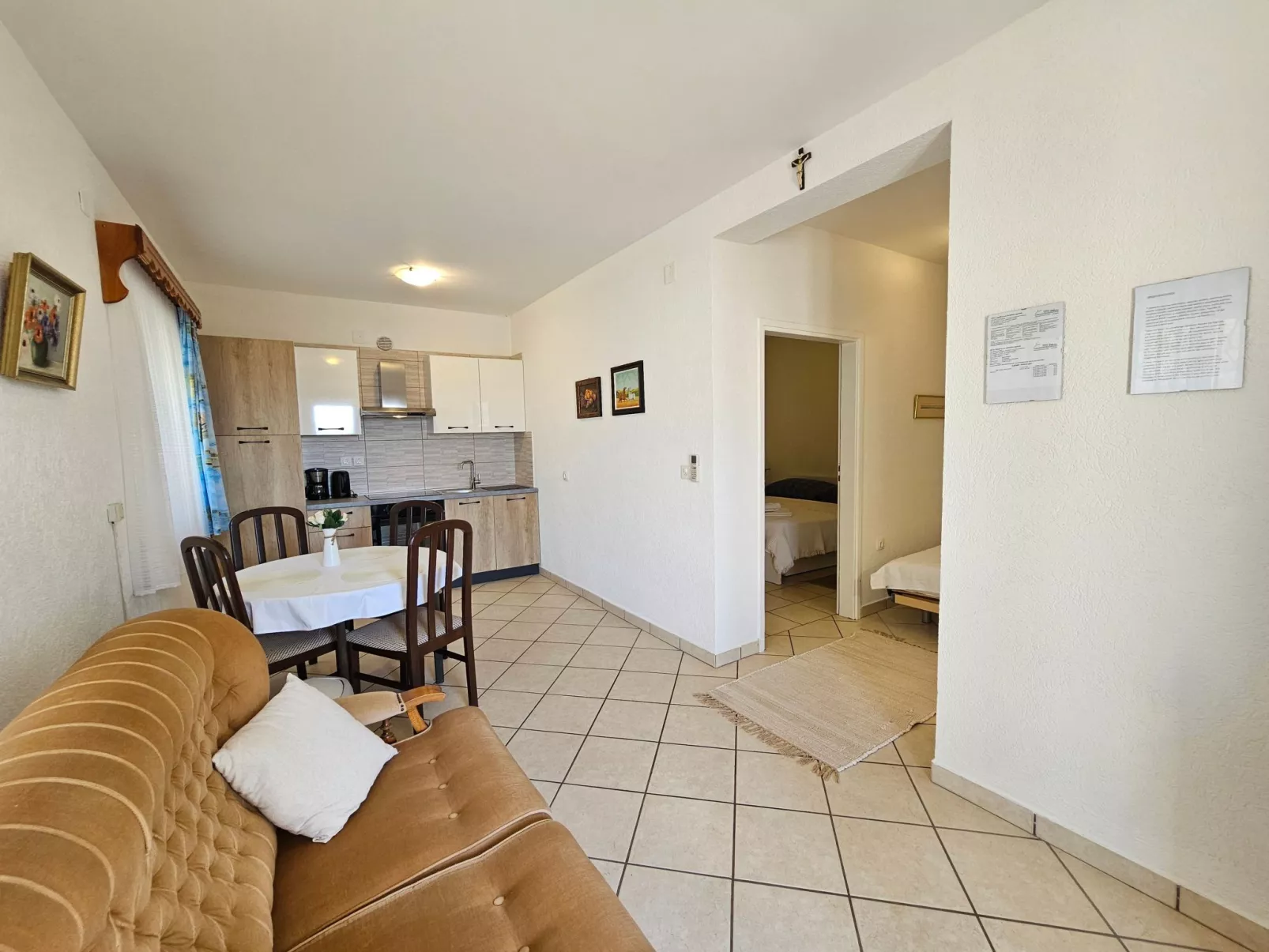 Wohnung für 3 Personen mit Terrasse-Dedans