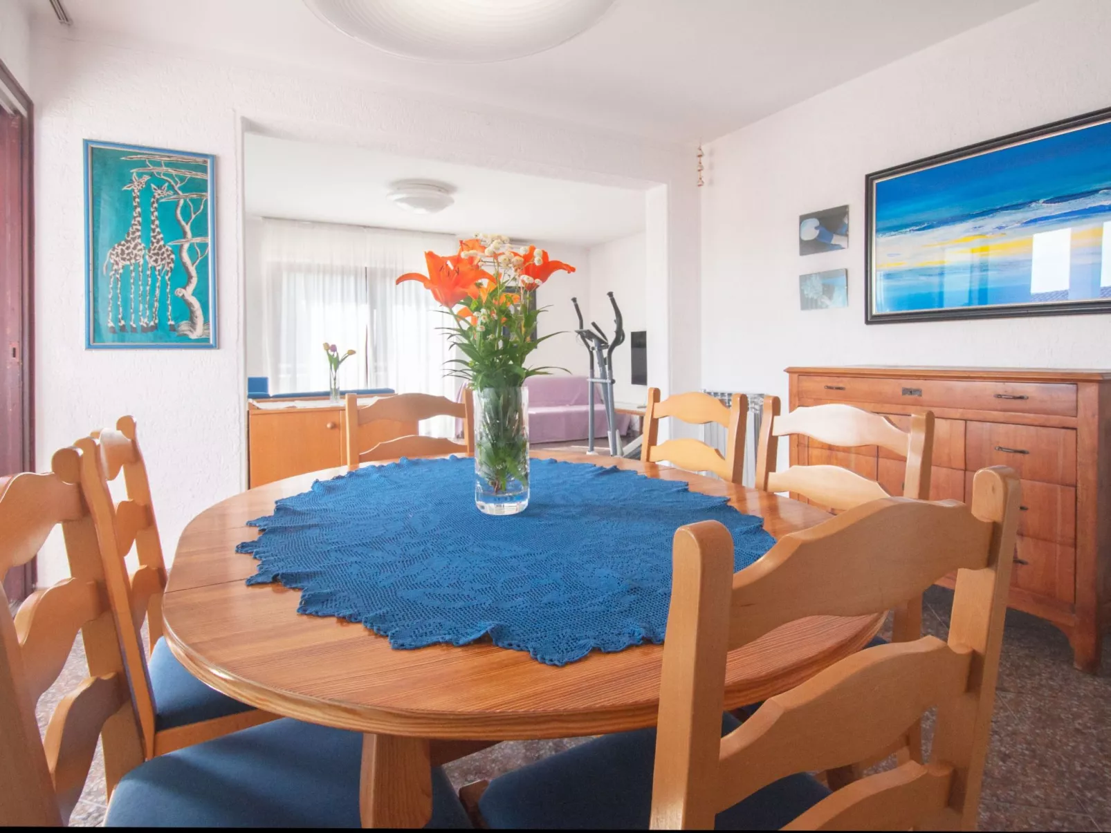 Wohnung Violett für 6 Personen-Dedans