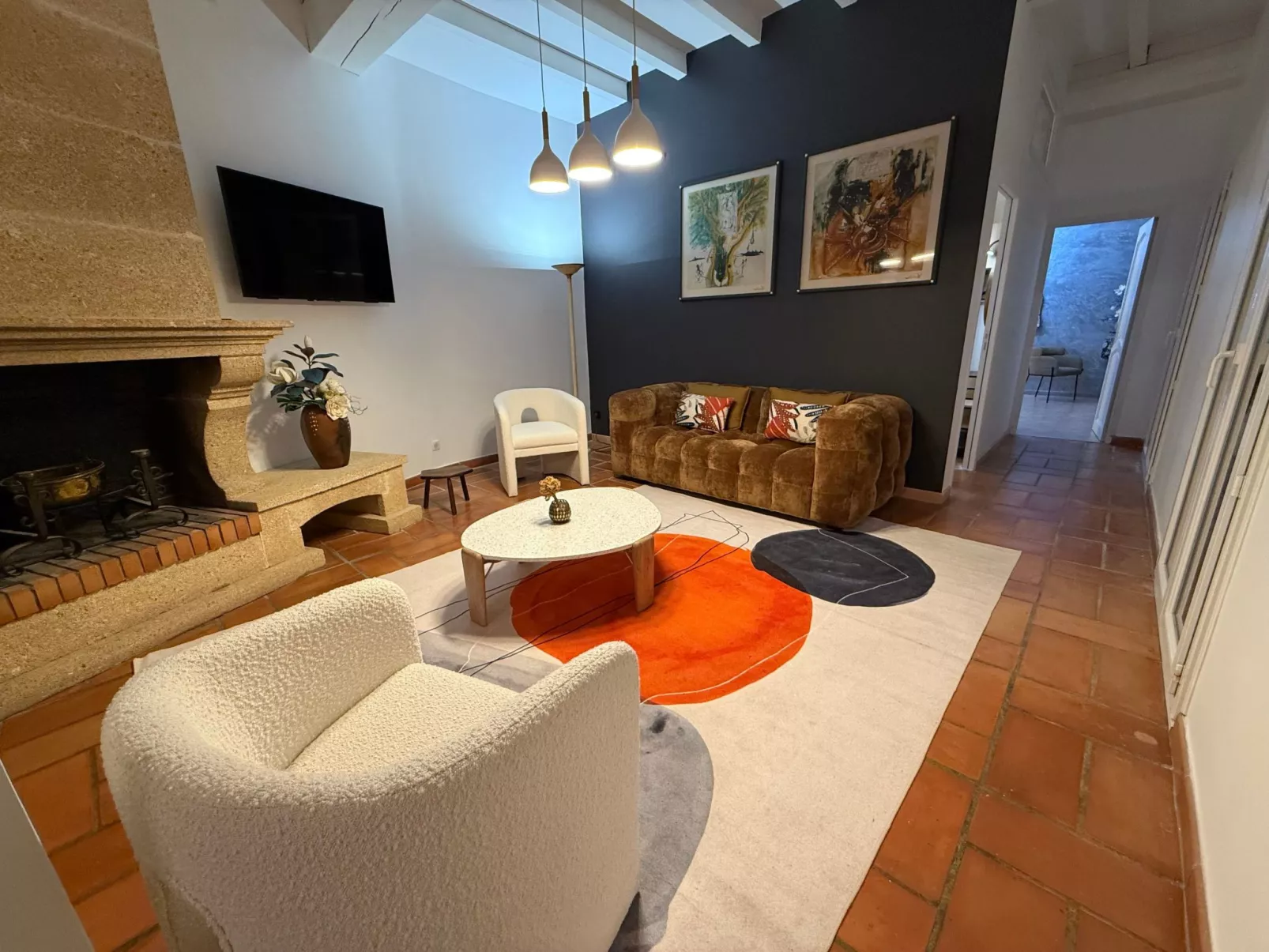 Apartment Terrasse Panoramablick auf den Golf-Dedans