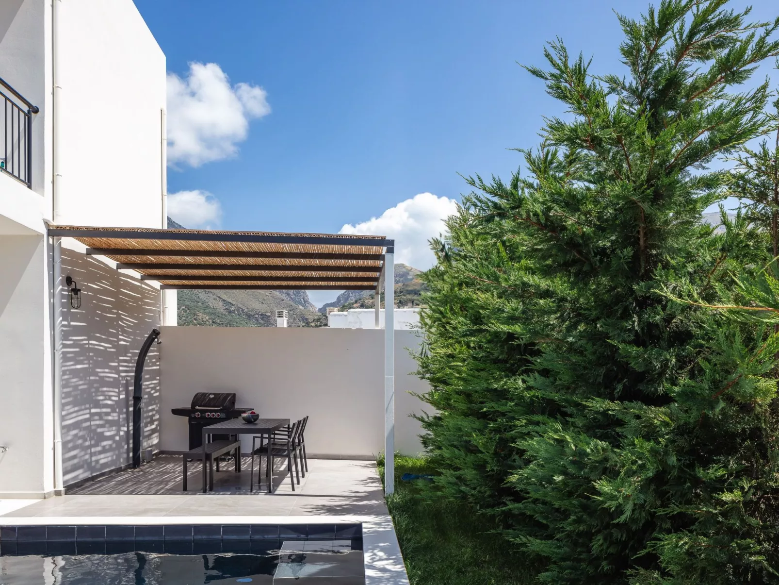 In Plakias mit privatem Parkplatz-Draußen