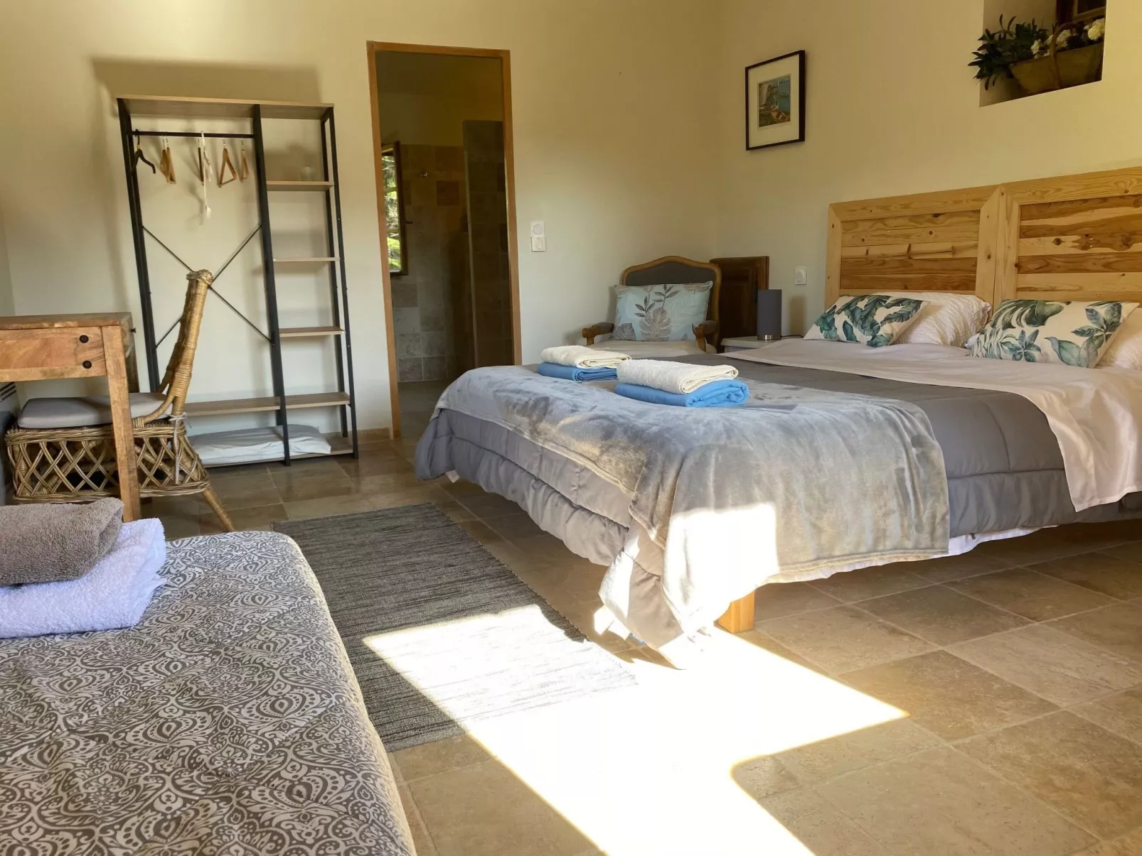 Klimatisiertes Mas Les Heures Bleues mit Pool - Drinnen