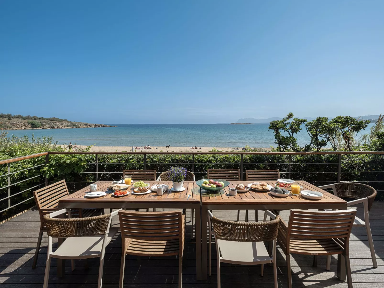 Am Strand mit Pool für eine oder zwei Familien-Dehors