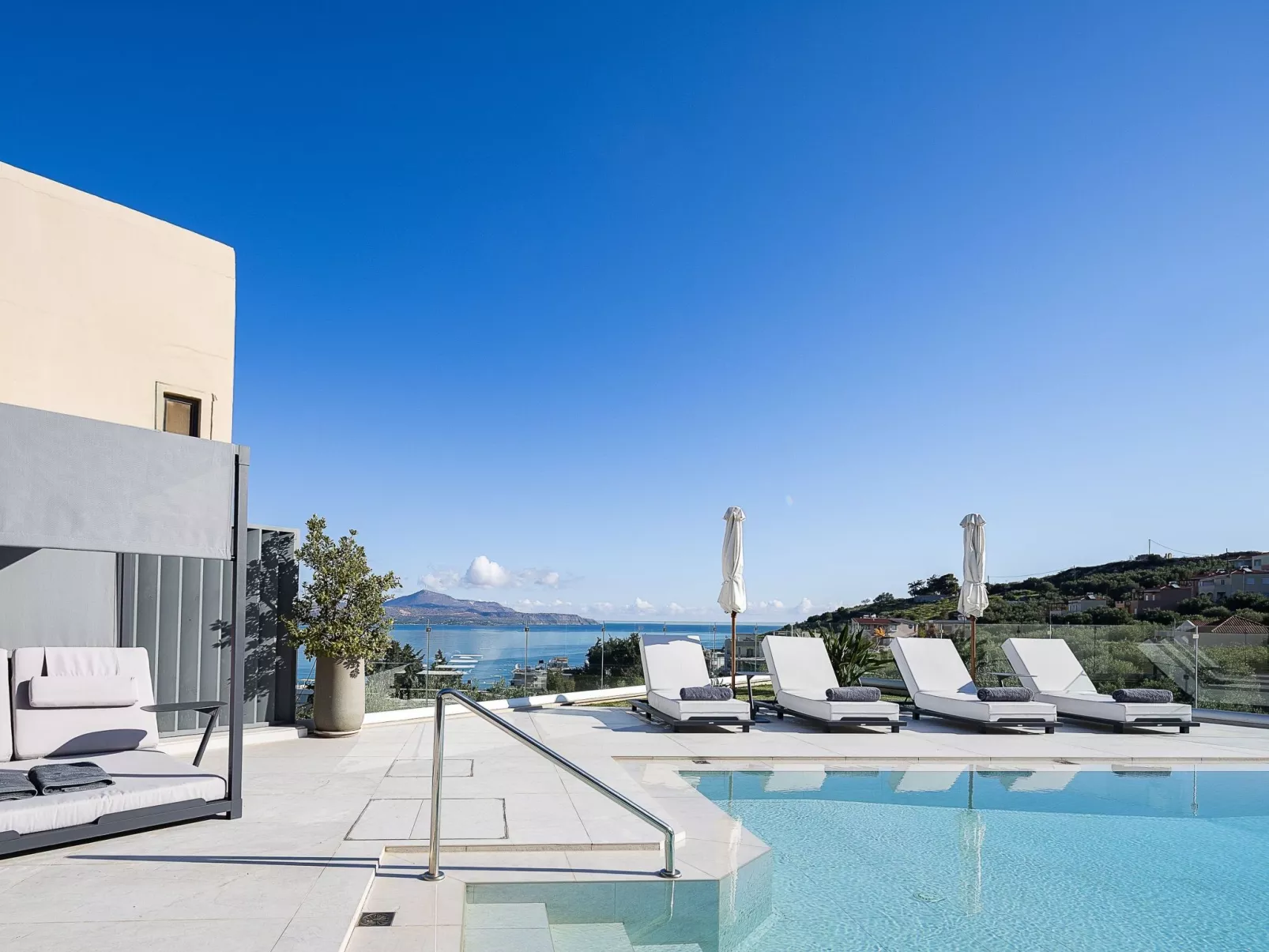 Kalyves Royal Villa-''Gratis''beheizter Pool, Fitnessraum, Meerblick-Outside