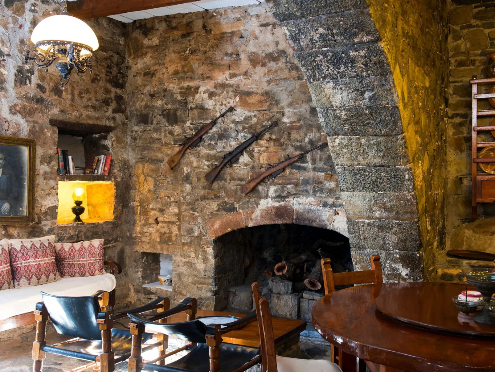 Authentisches Kreta Elounda Haus mit Meerblick Margarita-Drinnen