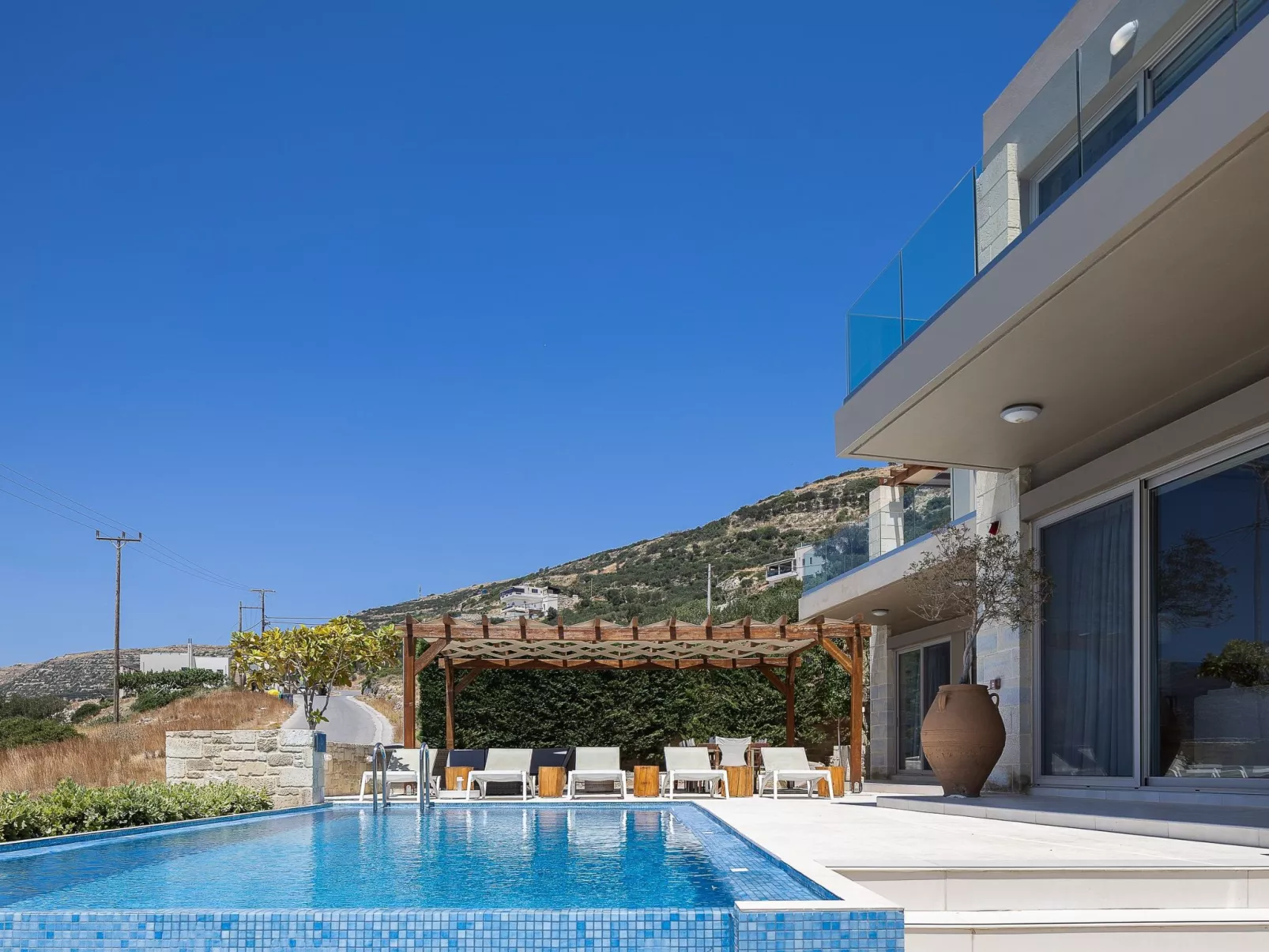 Villa Elpida I Meerblick, ''beheizter'' Pool-Dehors