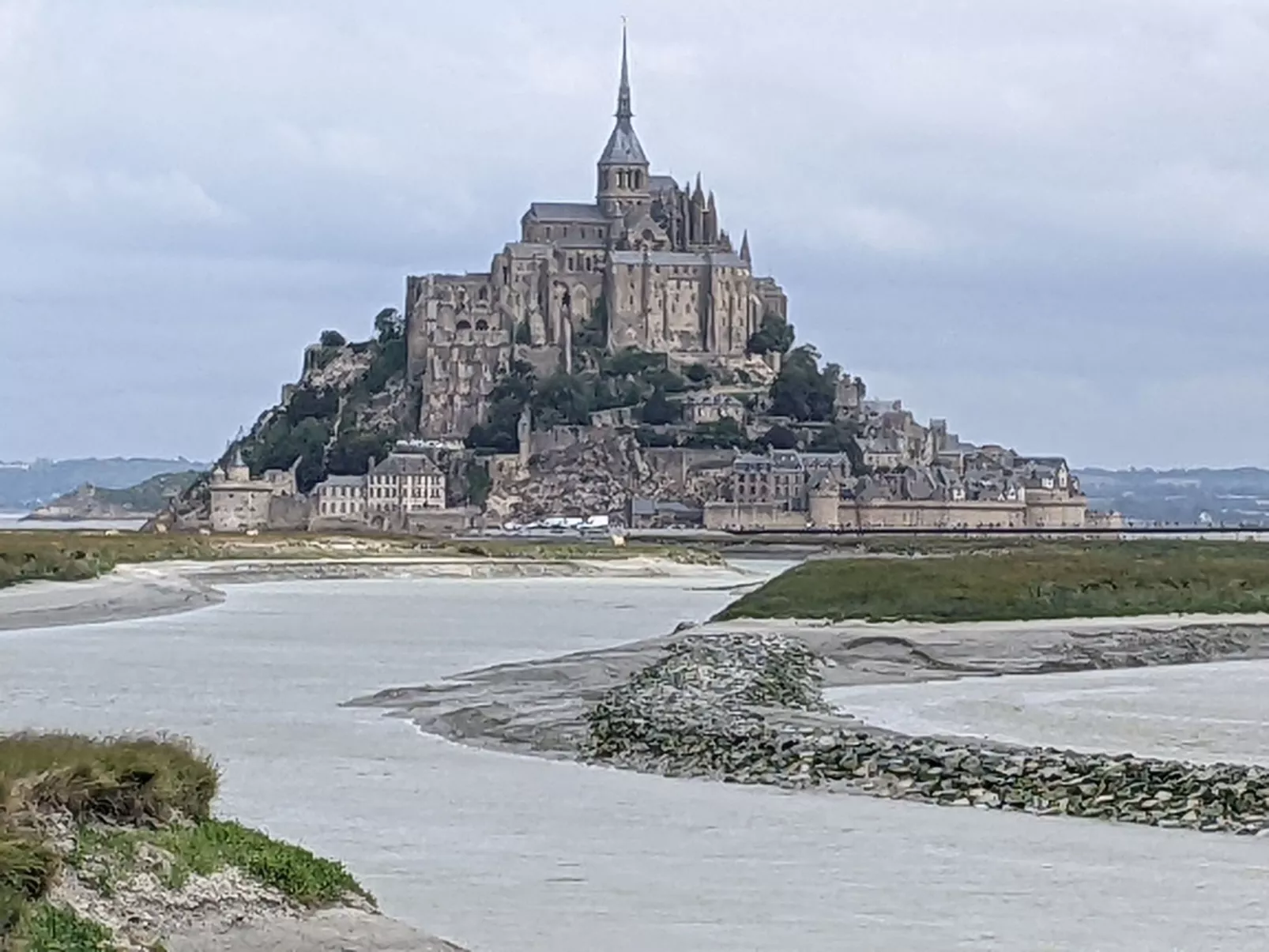 Gite Pamphilienne mit Blick auf Mont Saint Michel-Dehors