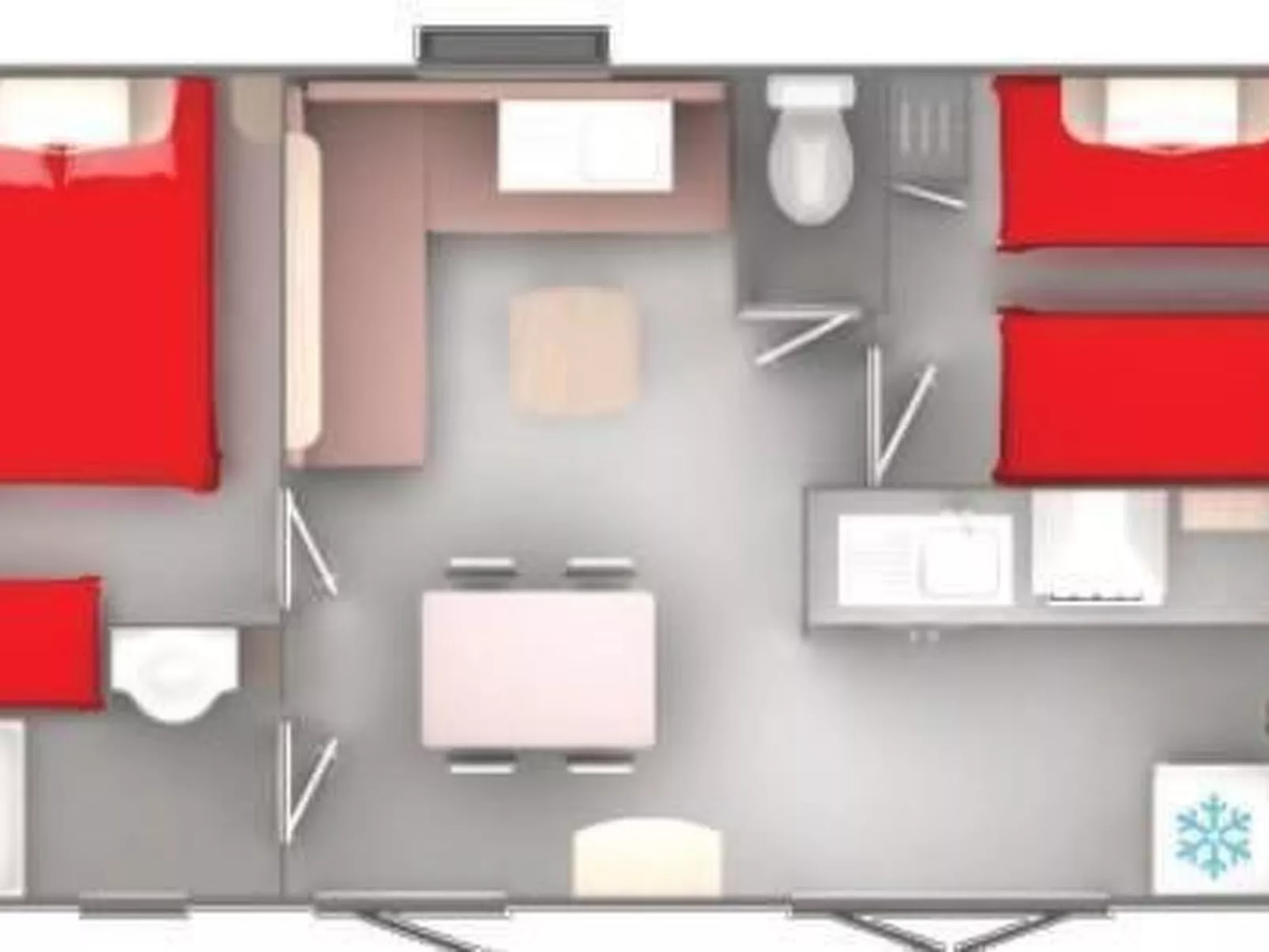 Mobilheim an der Cote d'Azur-Draußen