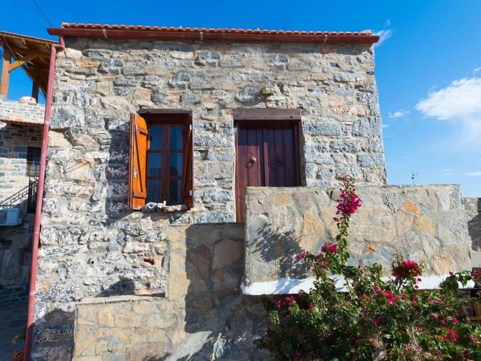 Leonidas Traditionelles kretisches Haus mit Meerblick-Draußen