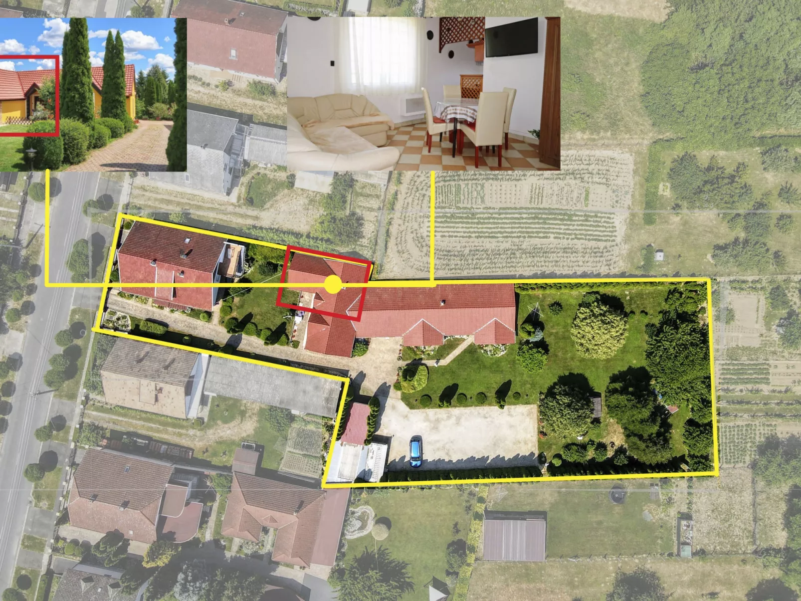 Stimmungsvolle Ferienwohnung mit großem Garten