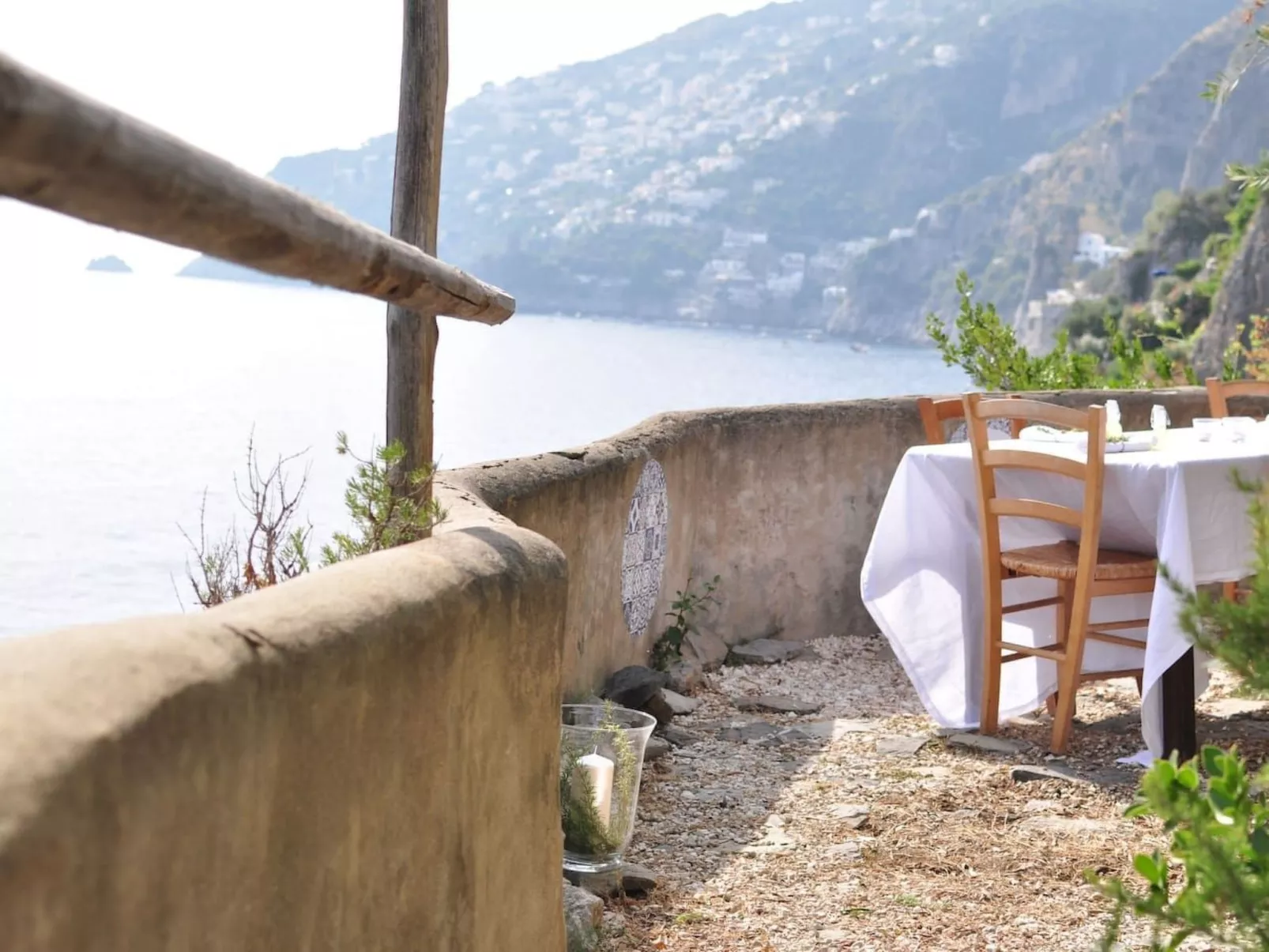 Villa mit Blick auf das Meer an der Amalfiküste-Dehors
