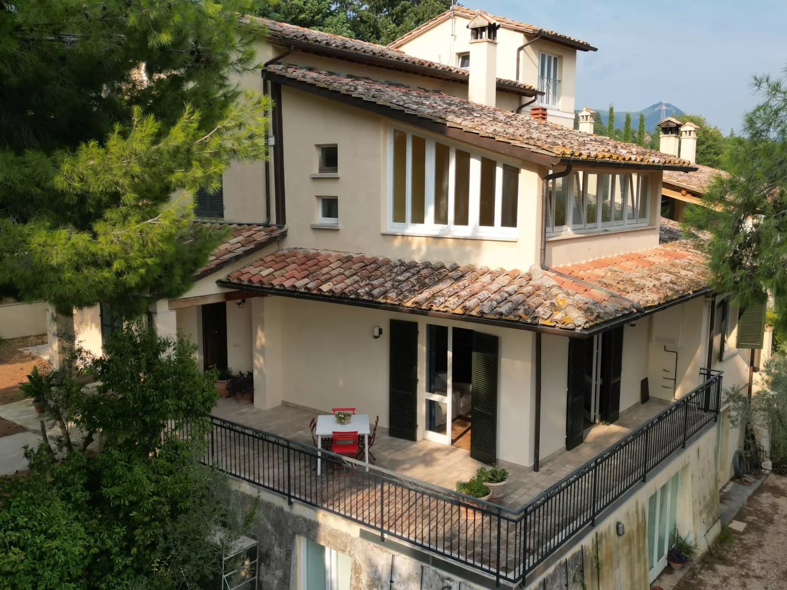 Ferienvilla casaRegina bb mit Panoramablick auf den Hügel