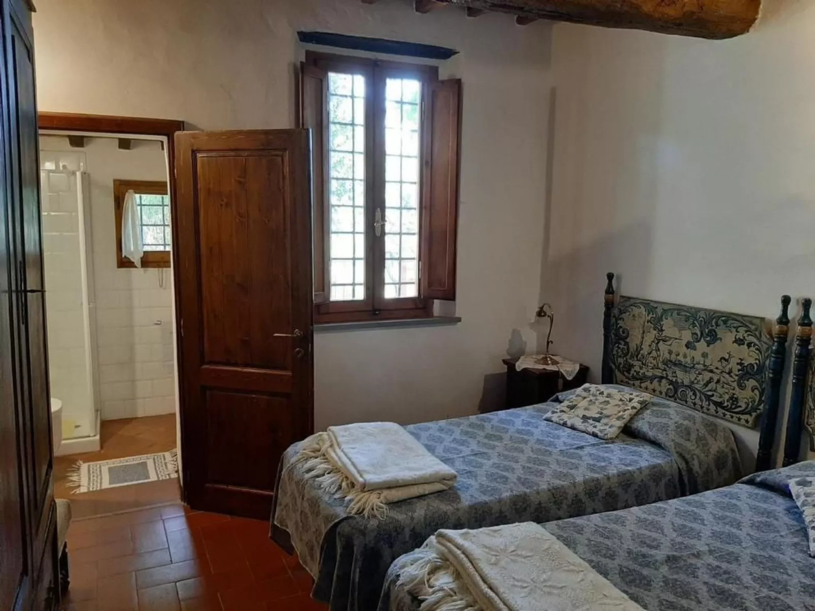 Casa Mulinello, Blick auf das Tal von Montepulciano-Drinnen