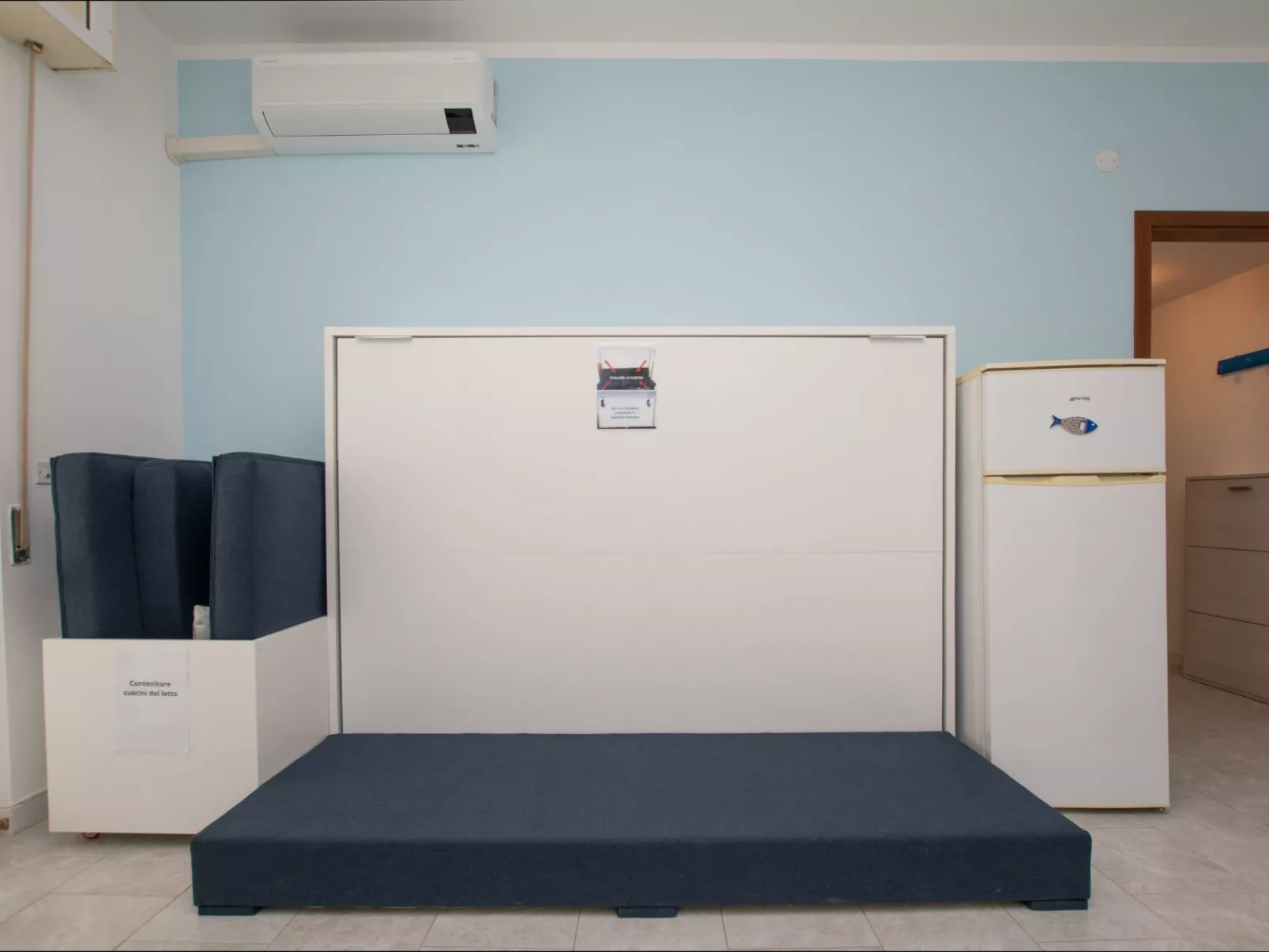 Studio 'Türkis' mit Terrasse-Drinnen