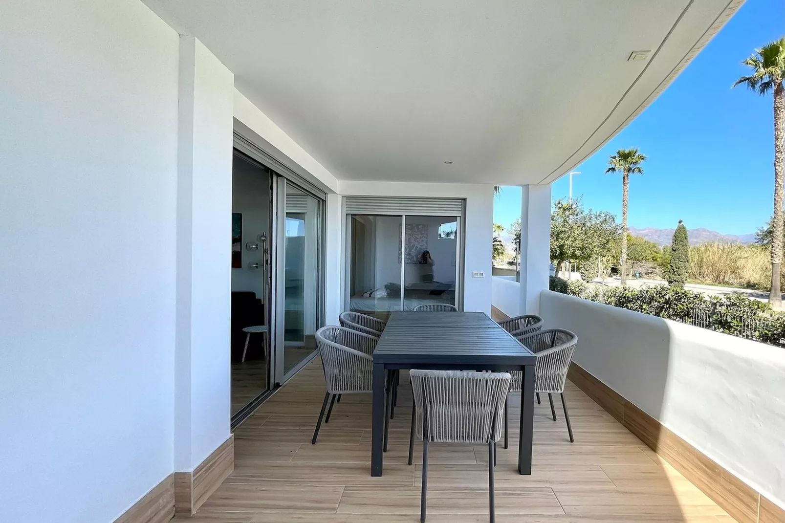 Apartamento Playa Granada Beach & Golf 13-Balcon-terrasse