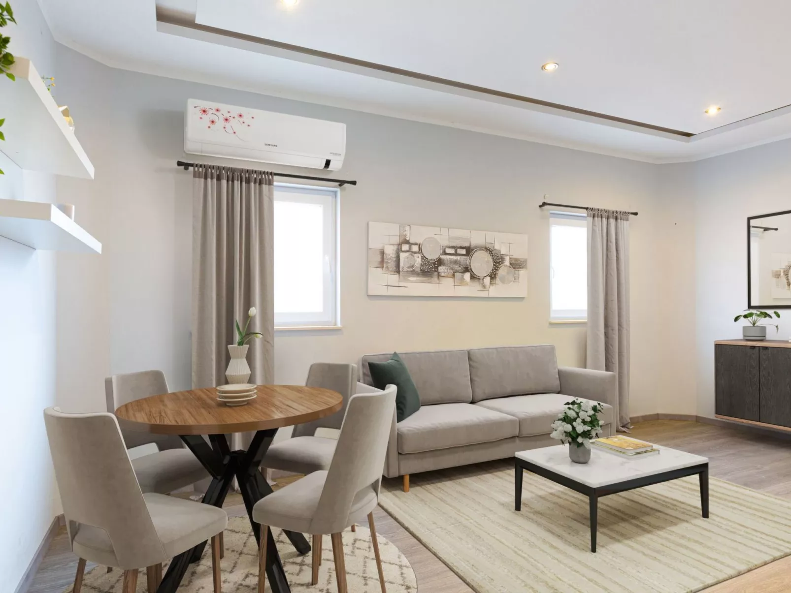 2-Schlafzimmer-Wohnung mit gemeinsamem Schwimmbad-Drinnen