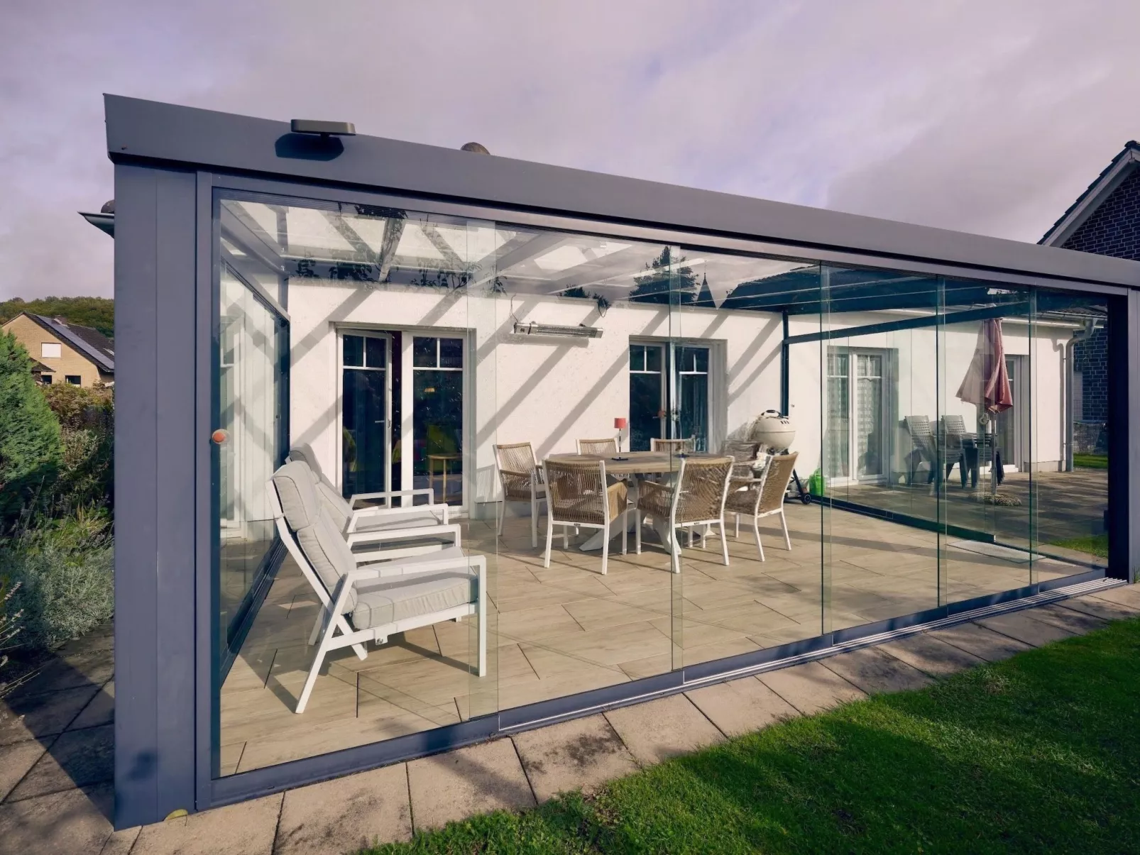 Schönes Ferienhaus in Brochterbeck mit Garten-Draußen