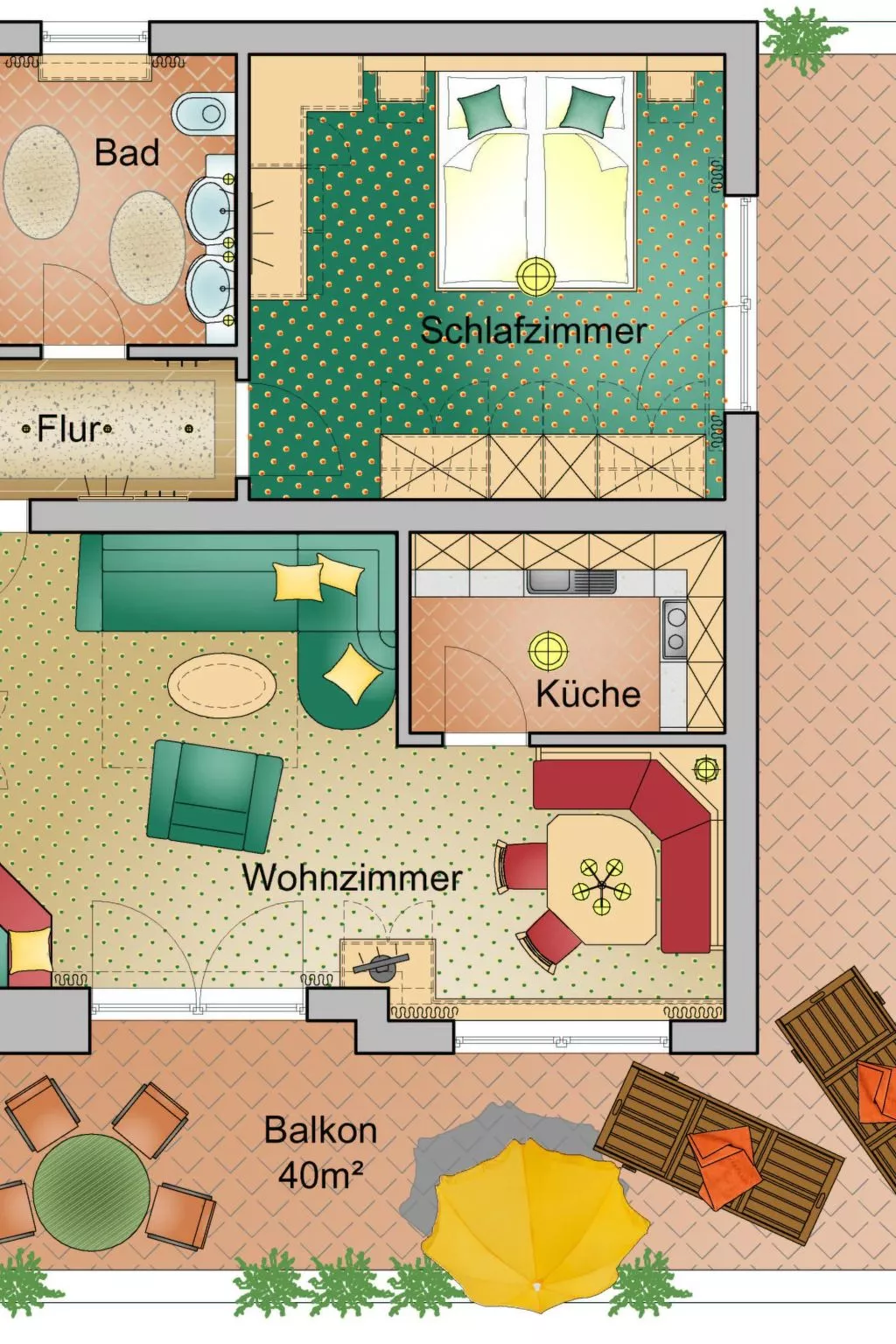 Appartement Bergkristall mit Gebirgsblick-Inside