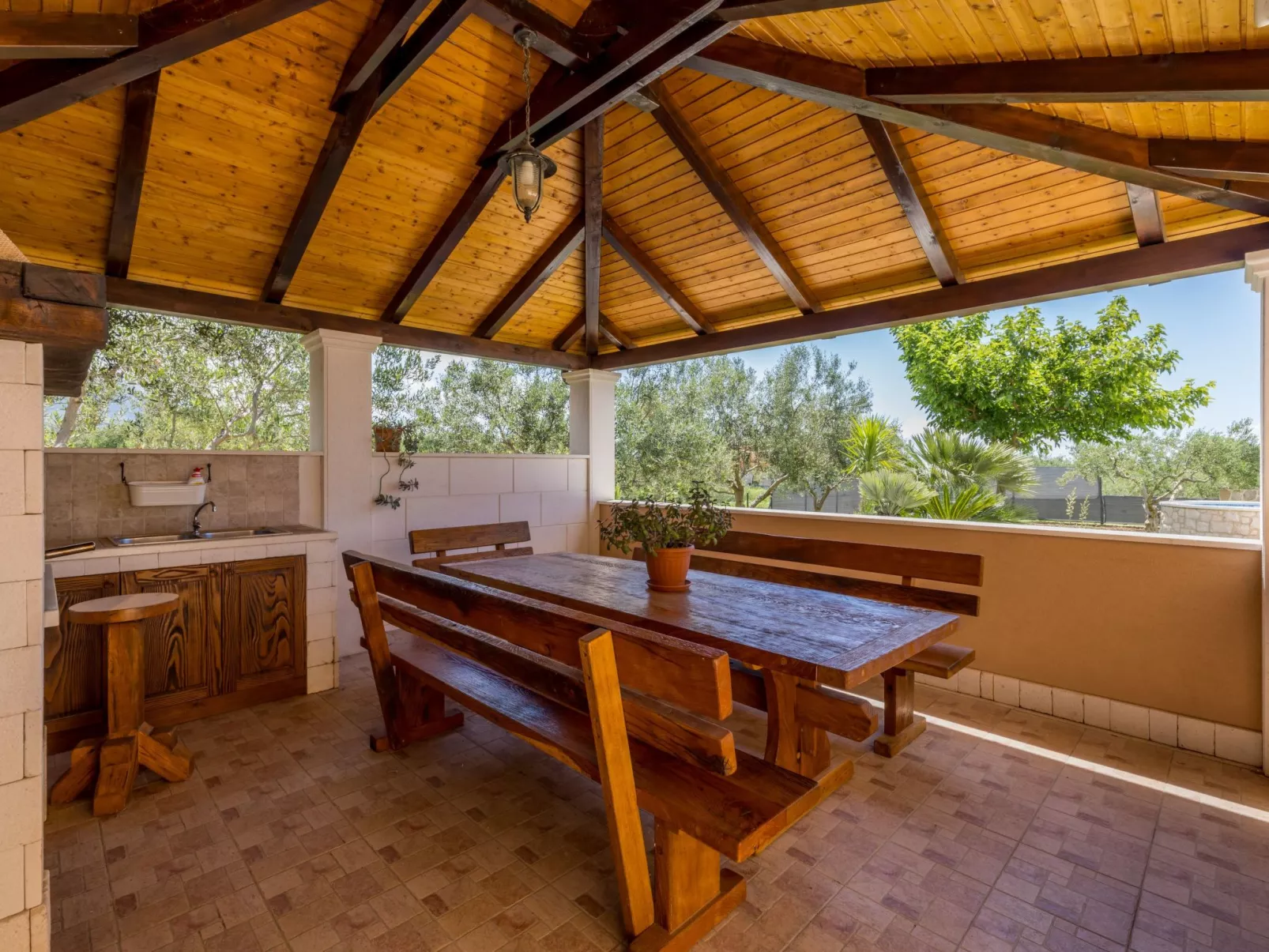 Villa Oasis privater Pool für bis zu 10 Personen-Draußen