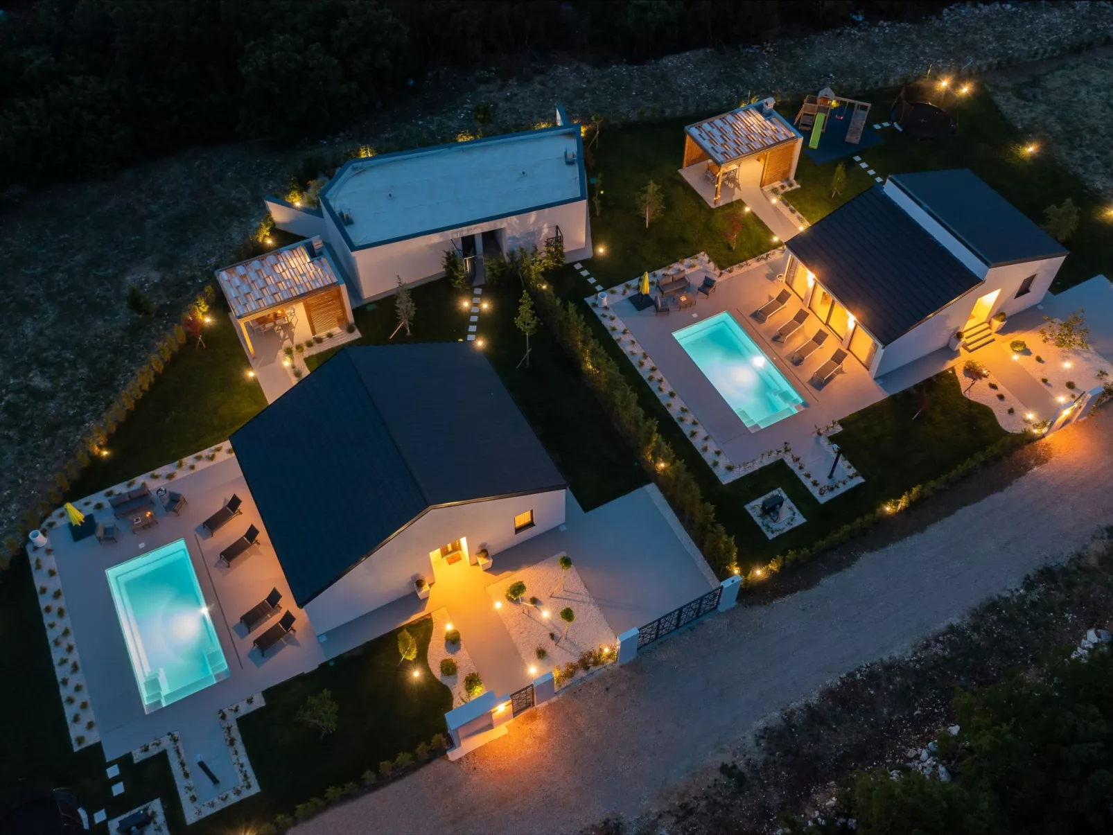 Villa Lu in Oklaj-Draußen