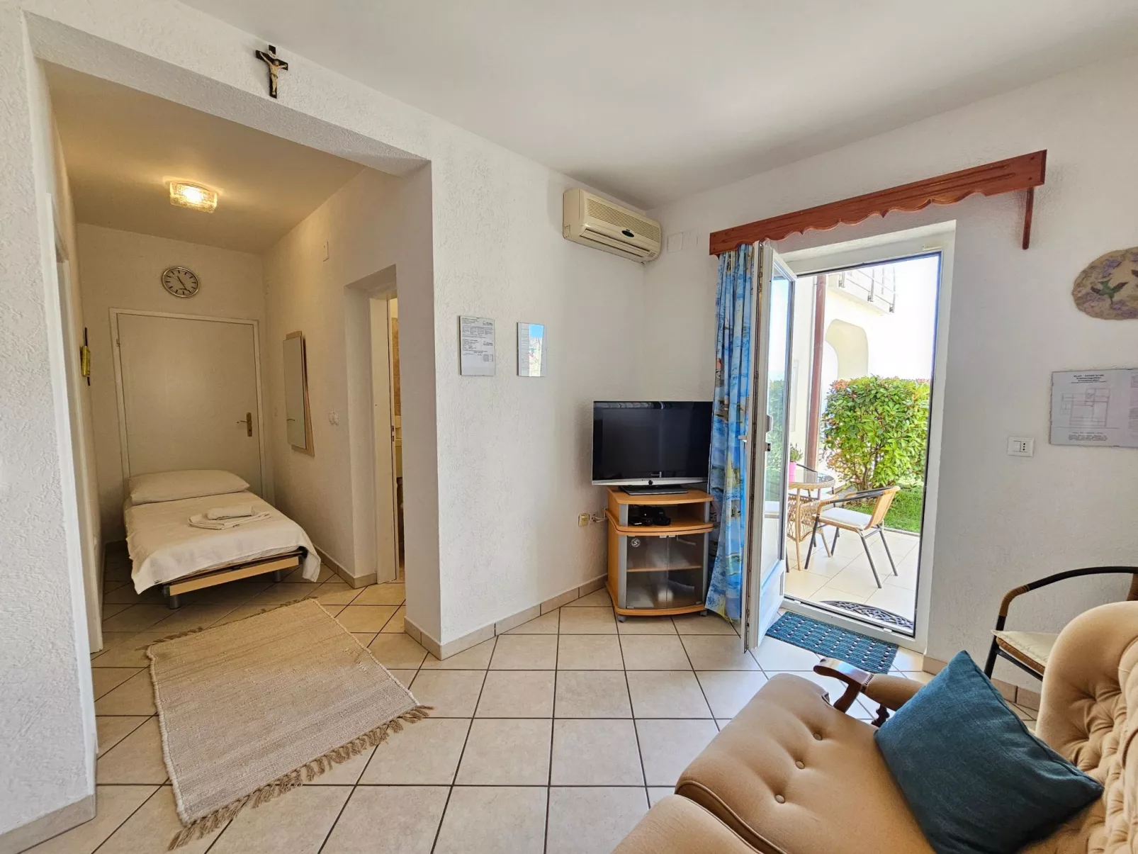 Wohnung für 3 Personen mit Terrasse-Dedans