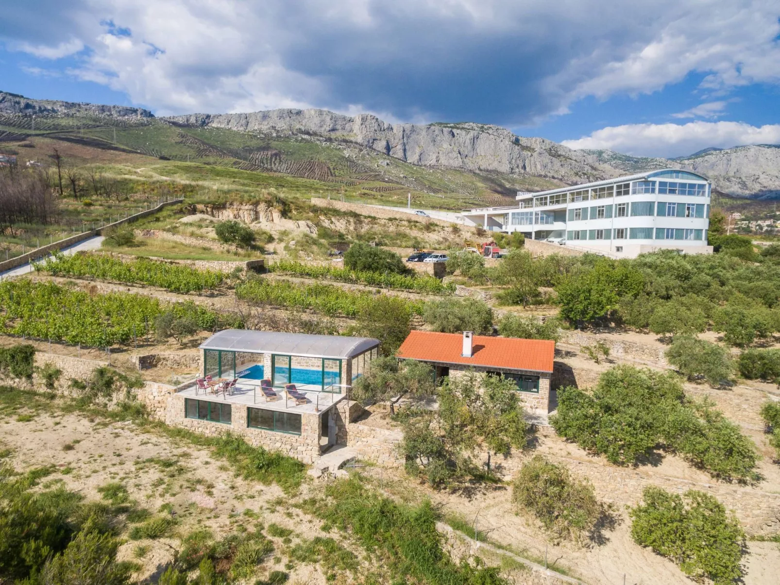 Ferienvilla Kalista mit Pool und tollem Ausblick-Dehors
