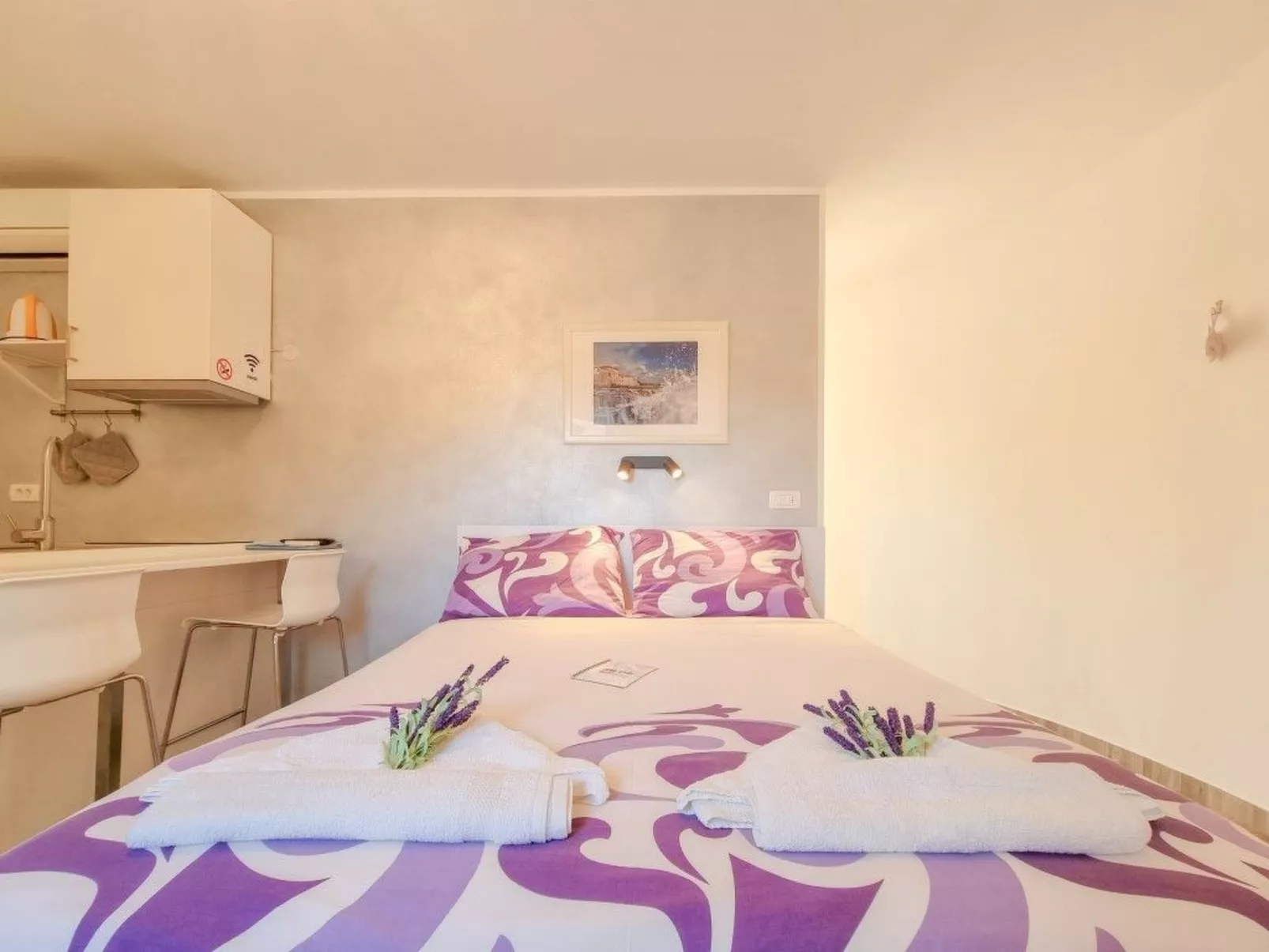 Gemütliches Studioappartement Silos Lavanda-Drinnen