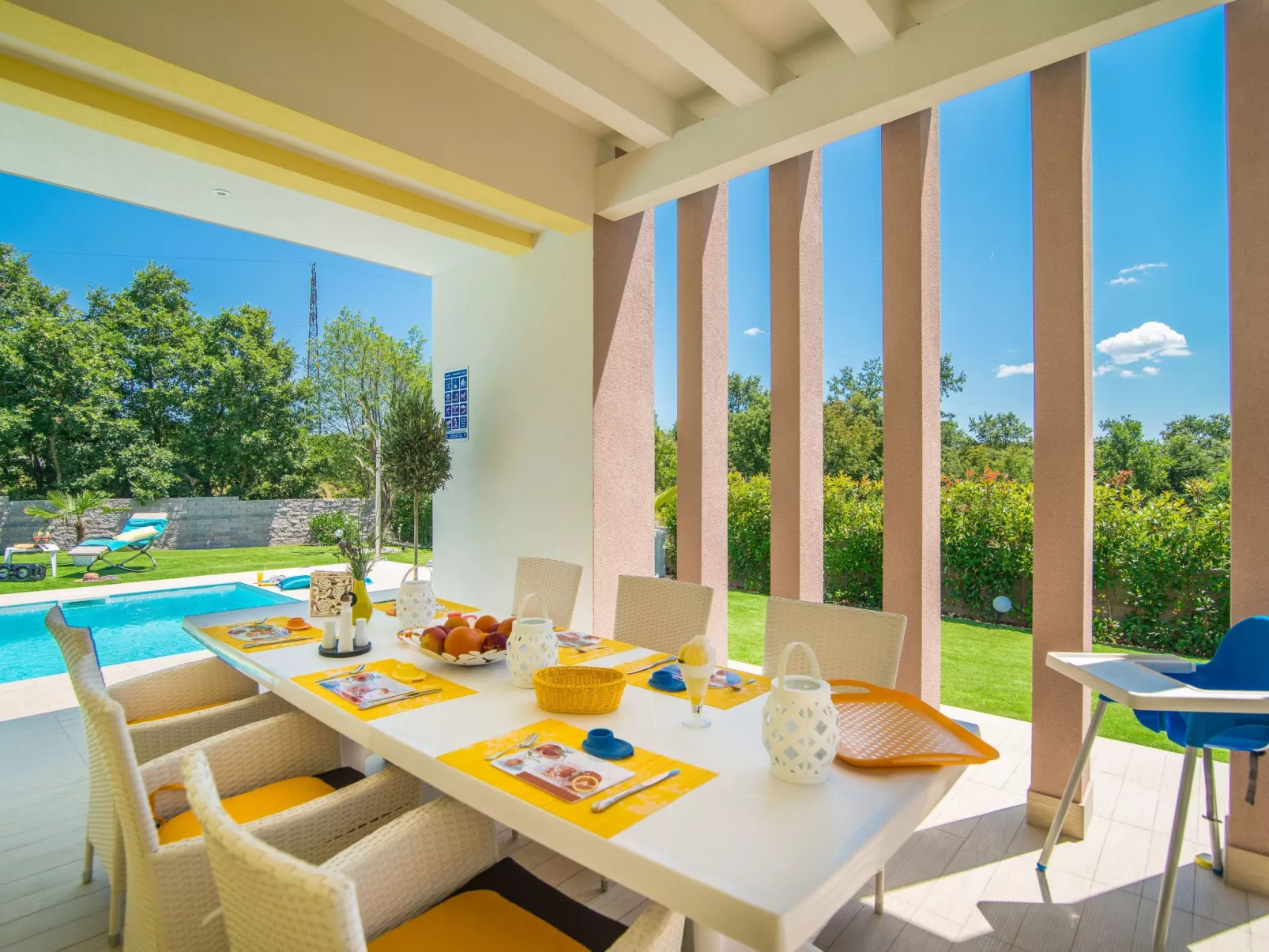 Mit Privatpool für 6 Personen-Outside