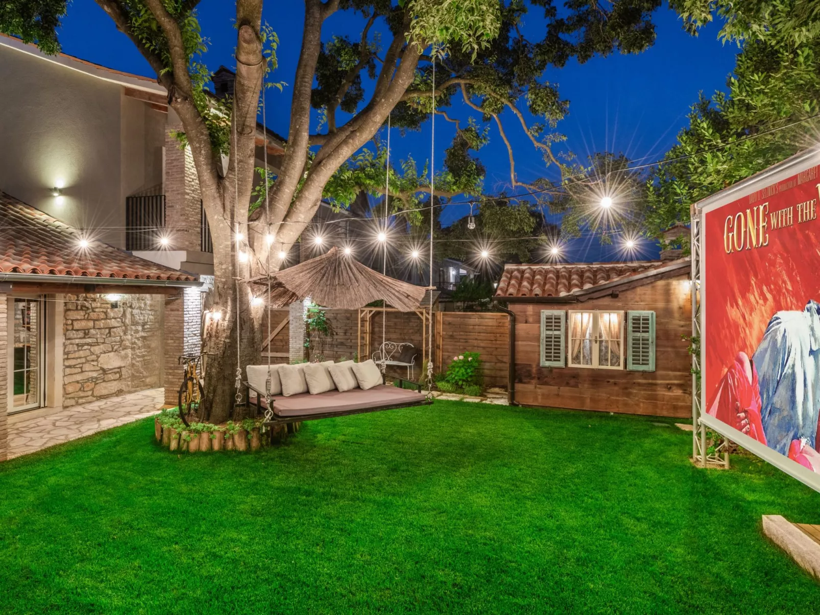 Rustic cozy house Pupy mit private pool und kino-Draußen