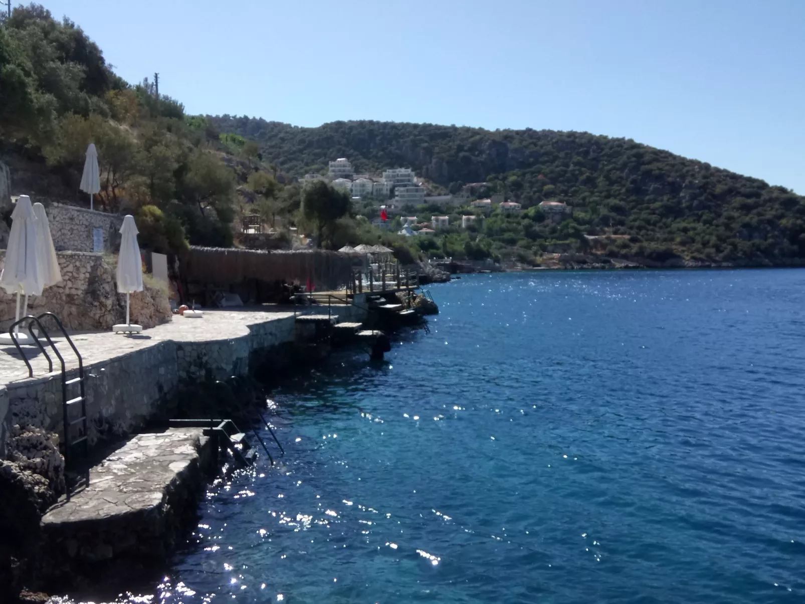 Ferienvilla Amare mit privatem Pool und Meerblick-Draußen