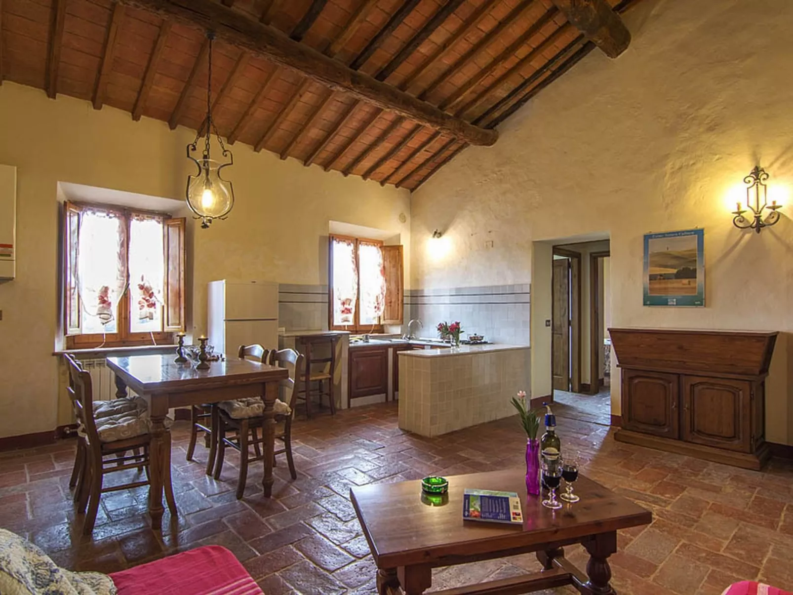 Rosa castellett' Wohnung mit Pool