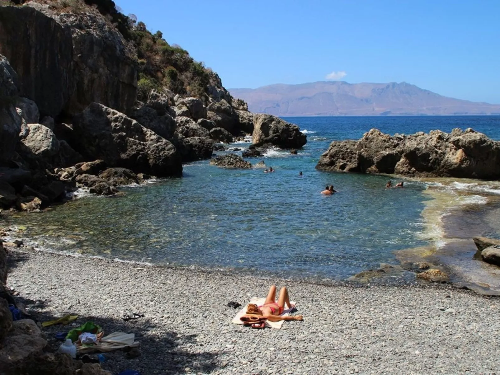 In Kolimvari mit Großer Terrasse-Draußen