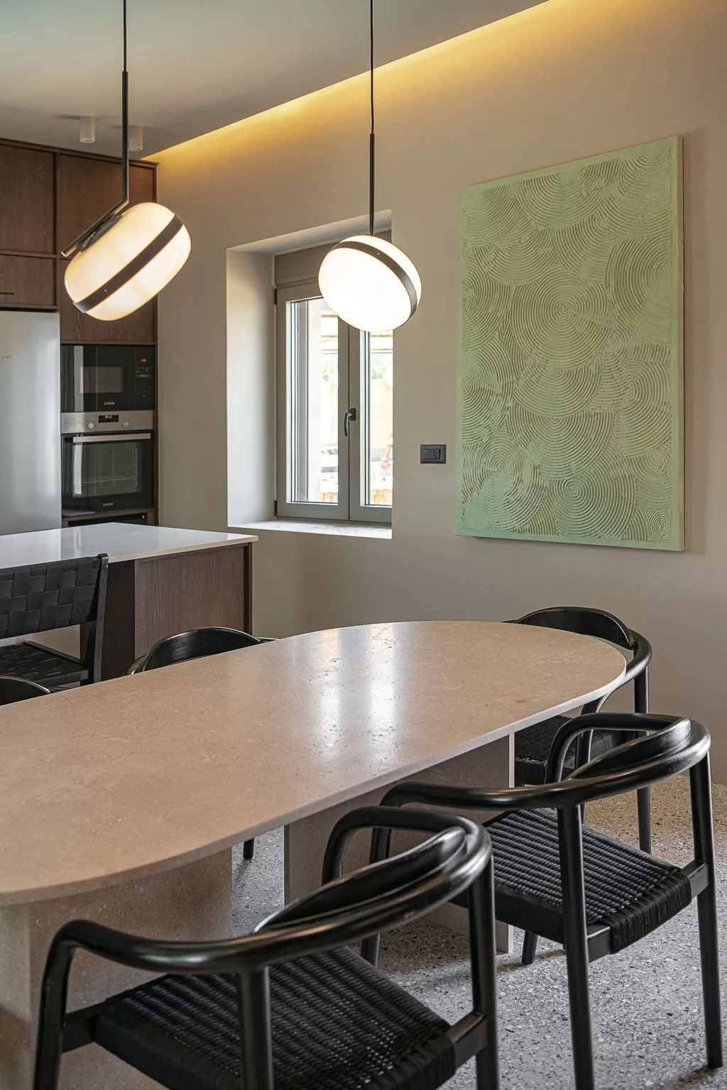 "Villa Portokalea", direkt am Meer-Drinnen