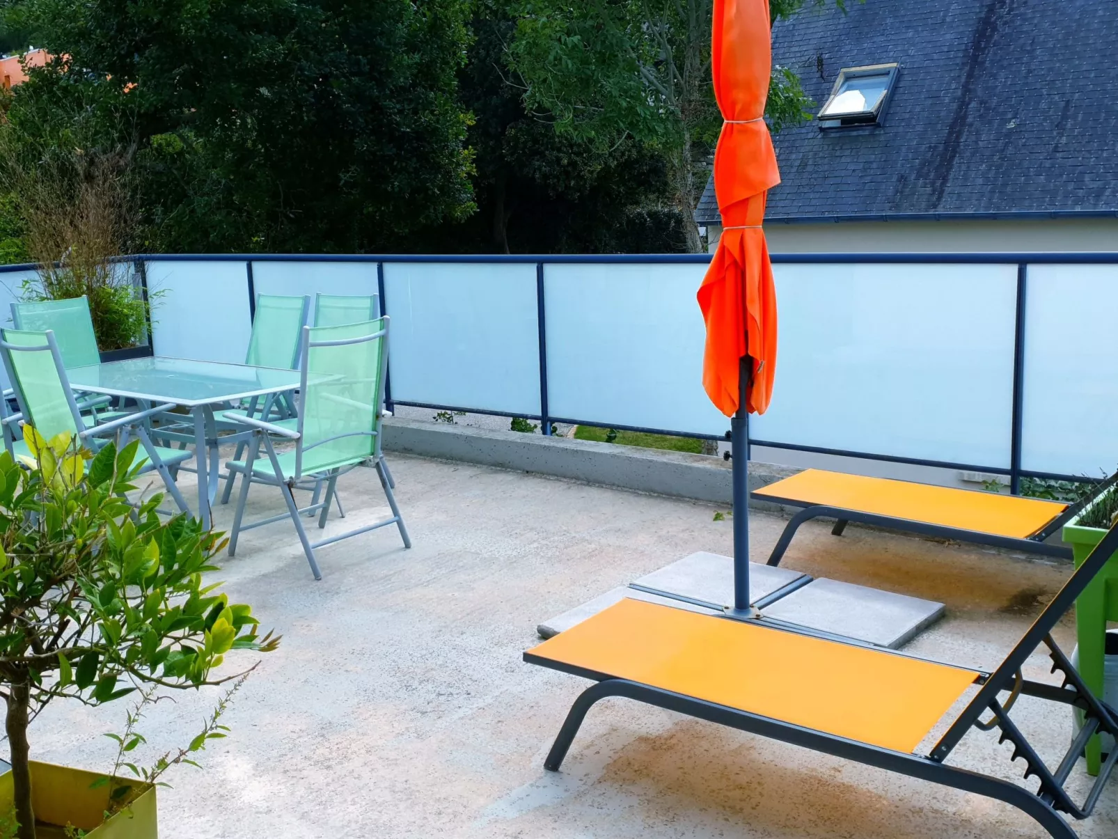 "Kermajo" in Strandnähe-Dehors