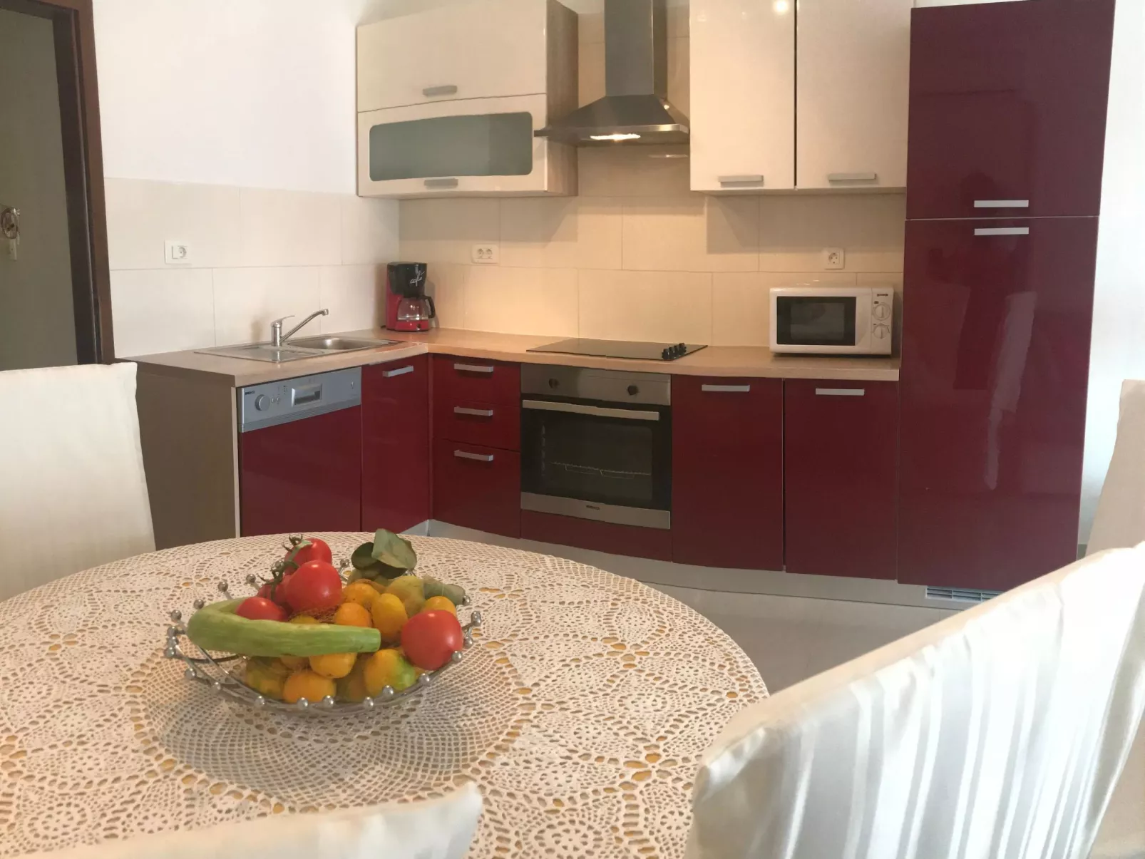 Mit Wasserblick-Dedans