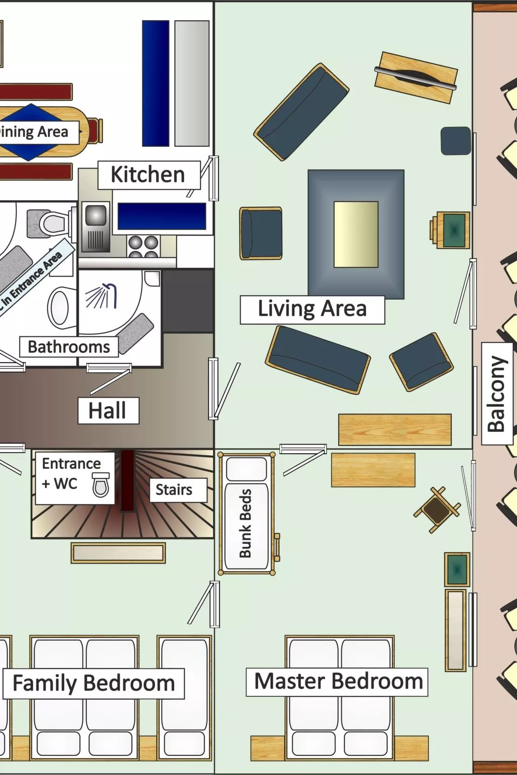 Wohl eingerichtete Wohnung mit eigenem Balkon-Inside