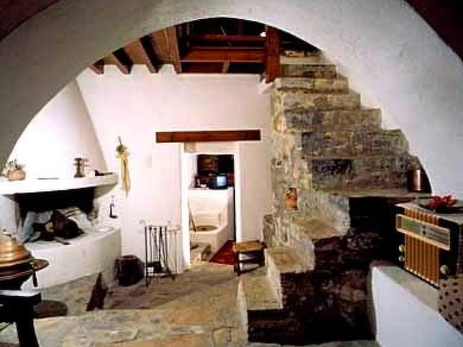 Meerblick-Ferienhaus Argyro in Mavrikiano.-Inside