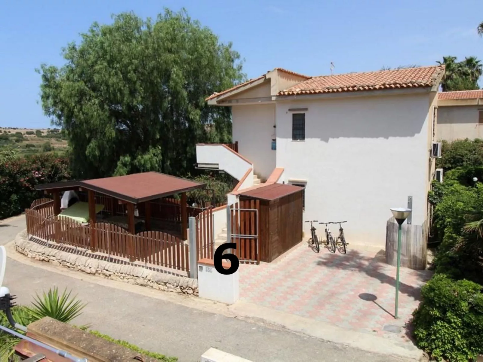 Wohnung "Kastalia4" mit Pool - Draußen