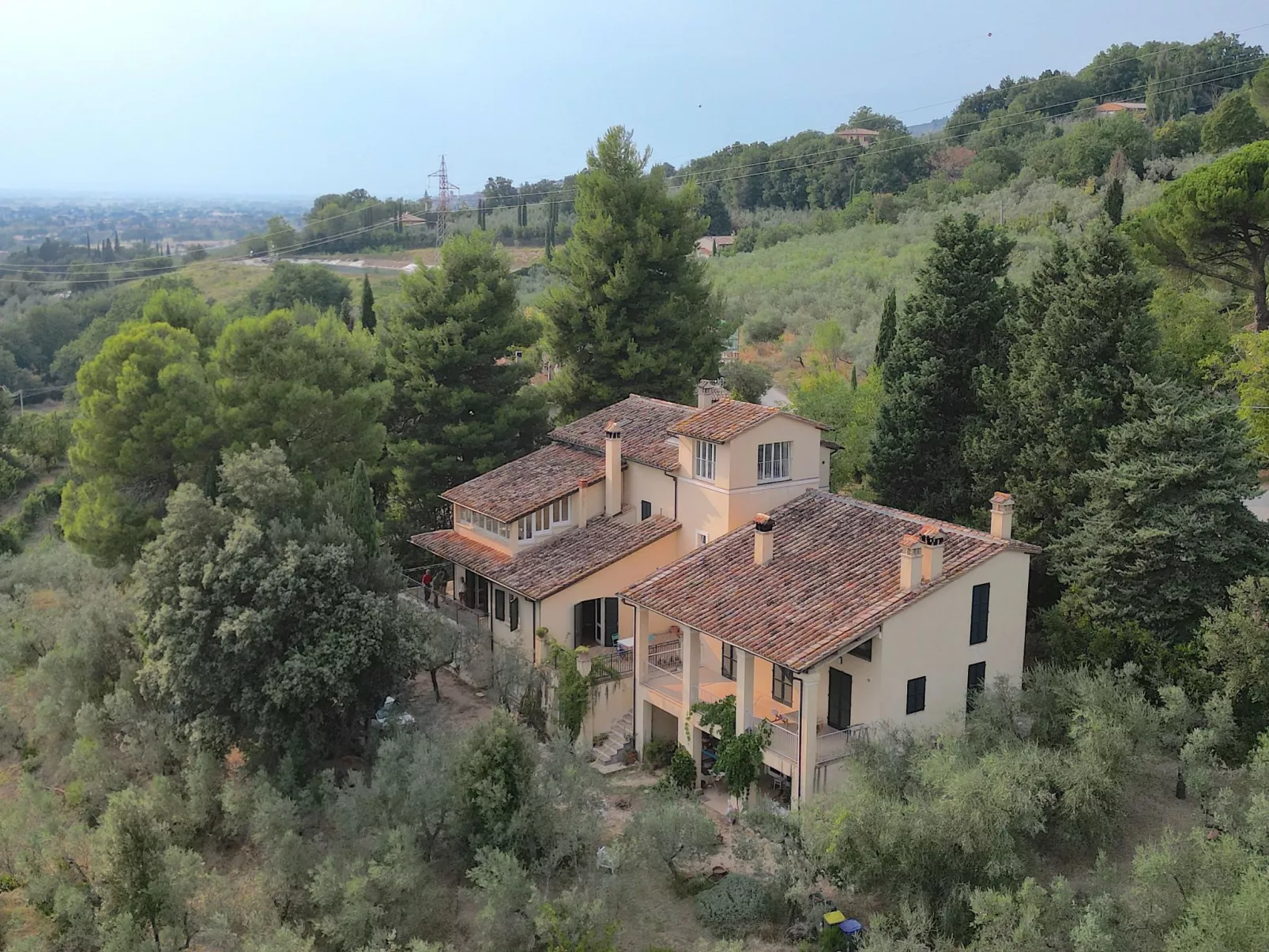 Ferienvilla casaRegina bb mit Panoramablick auf den Hügel
