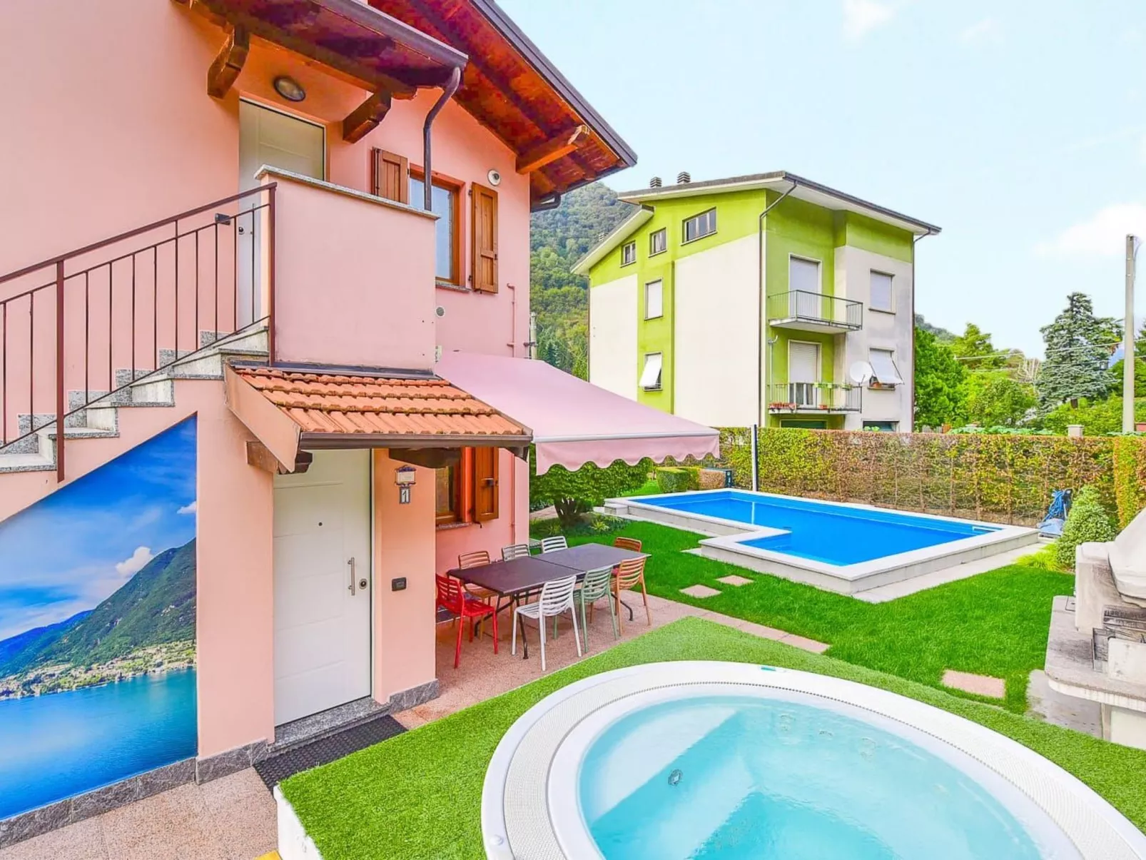 Jane e Jolie Haus privates Schwimmbad und Jacuzzi-Outside