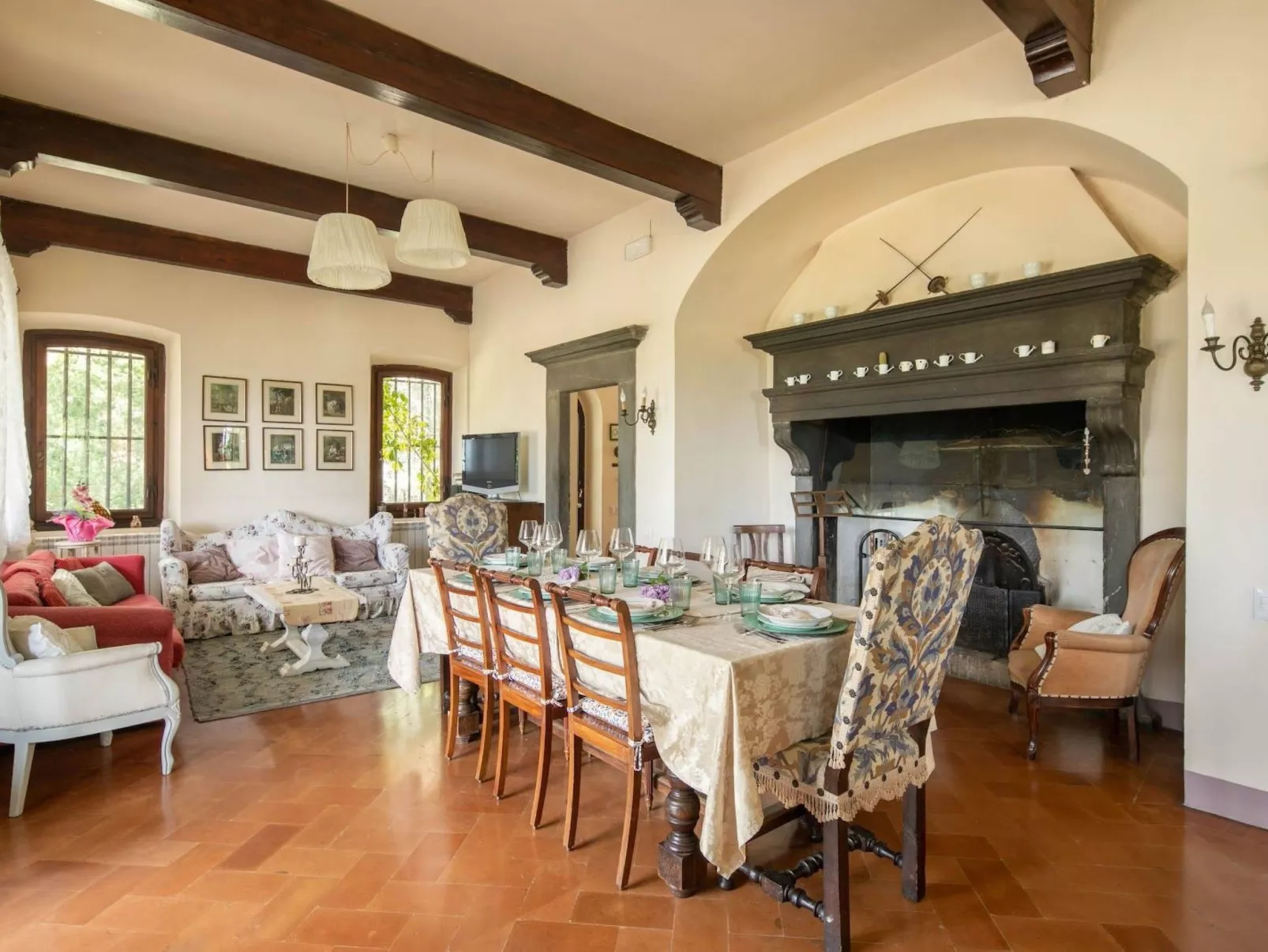 Prächtige toskanische Chianti-Villa-Dedans