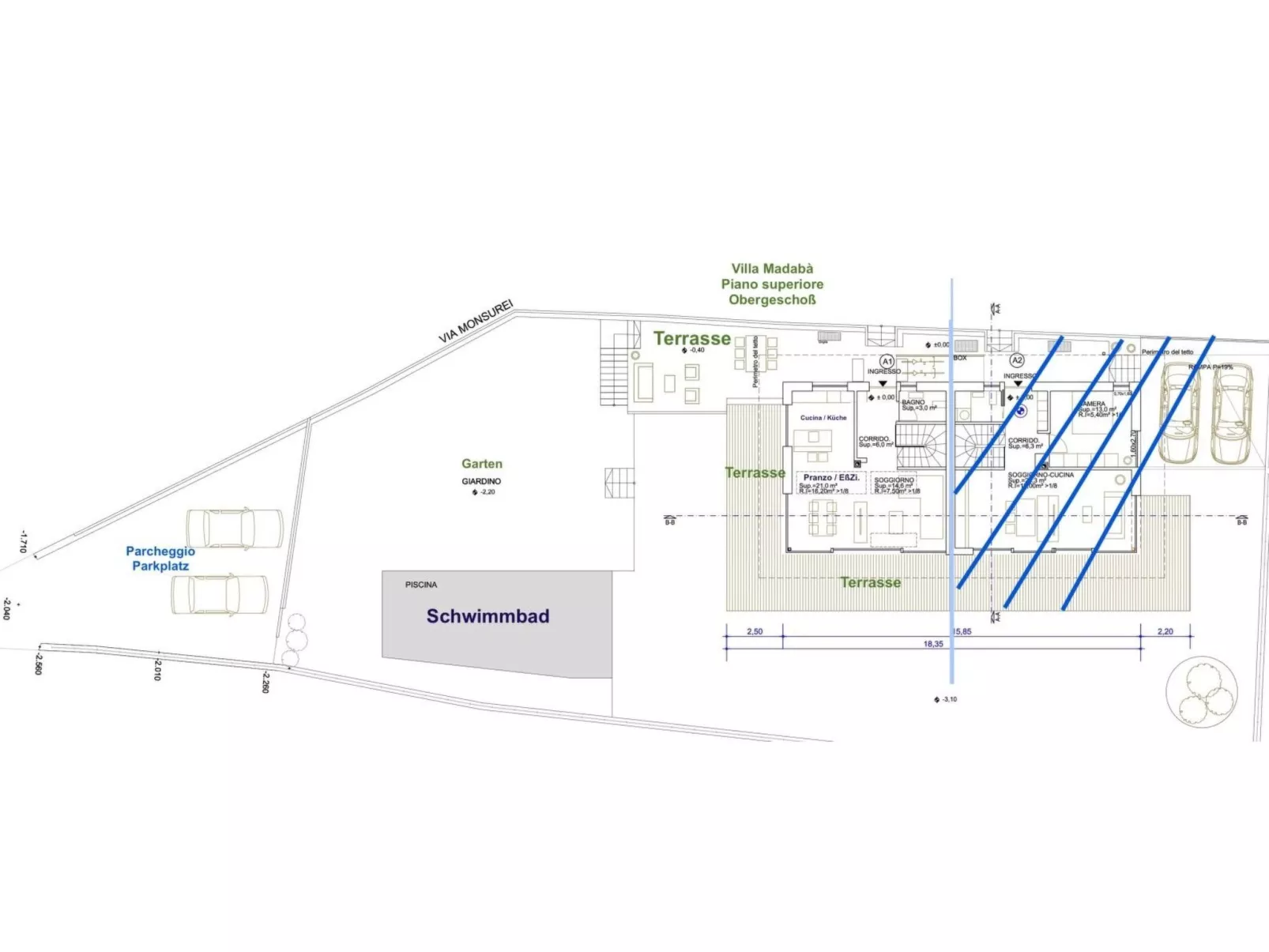 Ferienvilla 'Madabà' mit Blick aufs Wasser-Inside